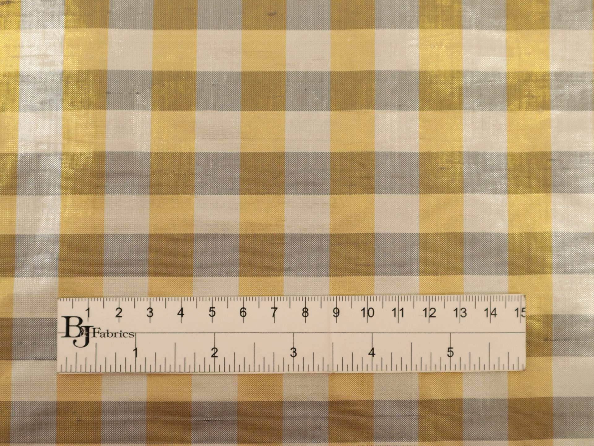 Metallic Gingham Shantung