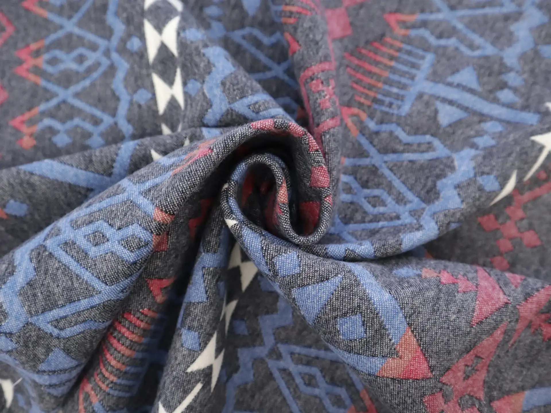 Cotton Flannel with Taos Stripes 
