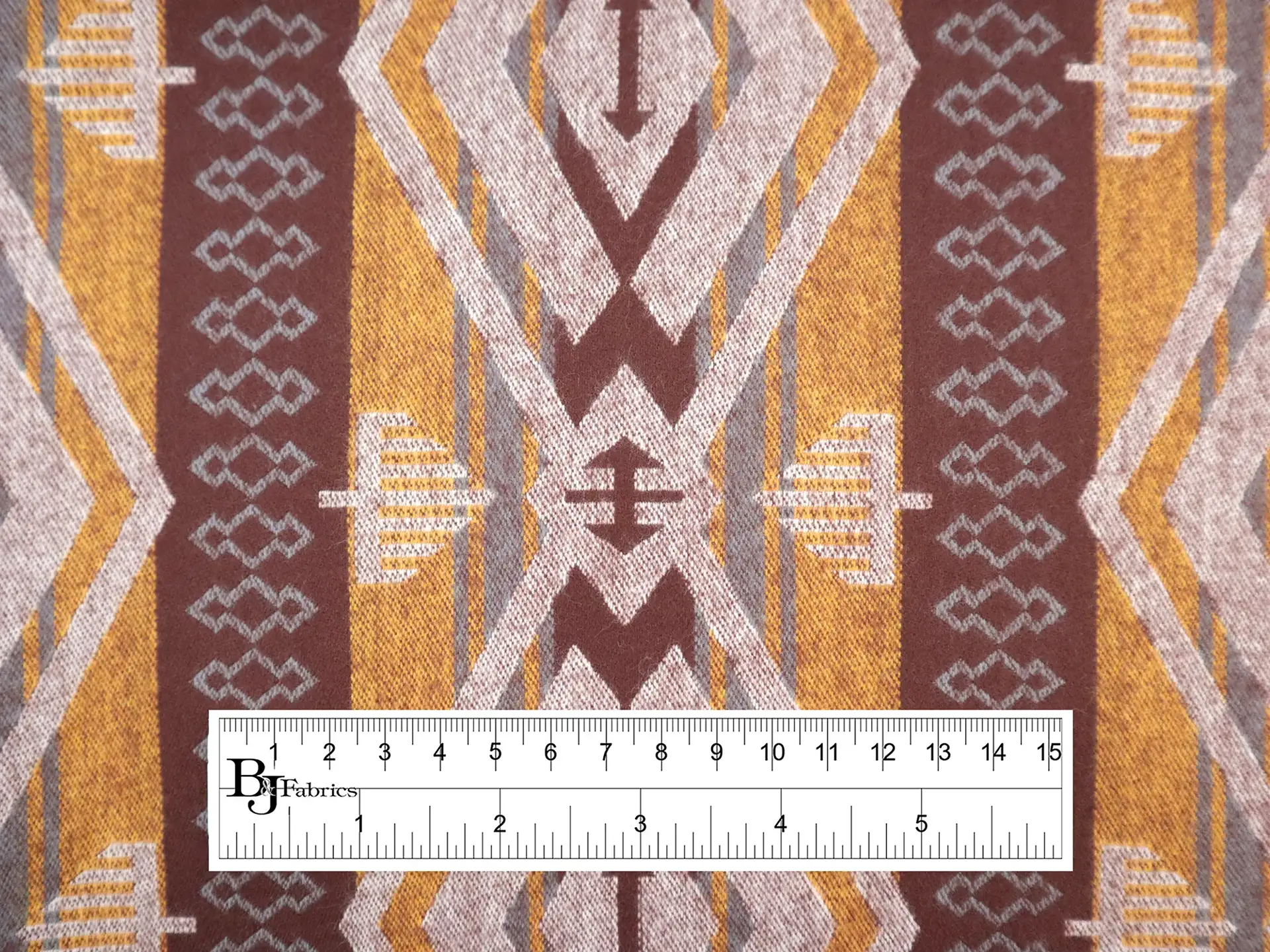 Cotton Flannel with Taos Stripes 