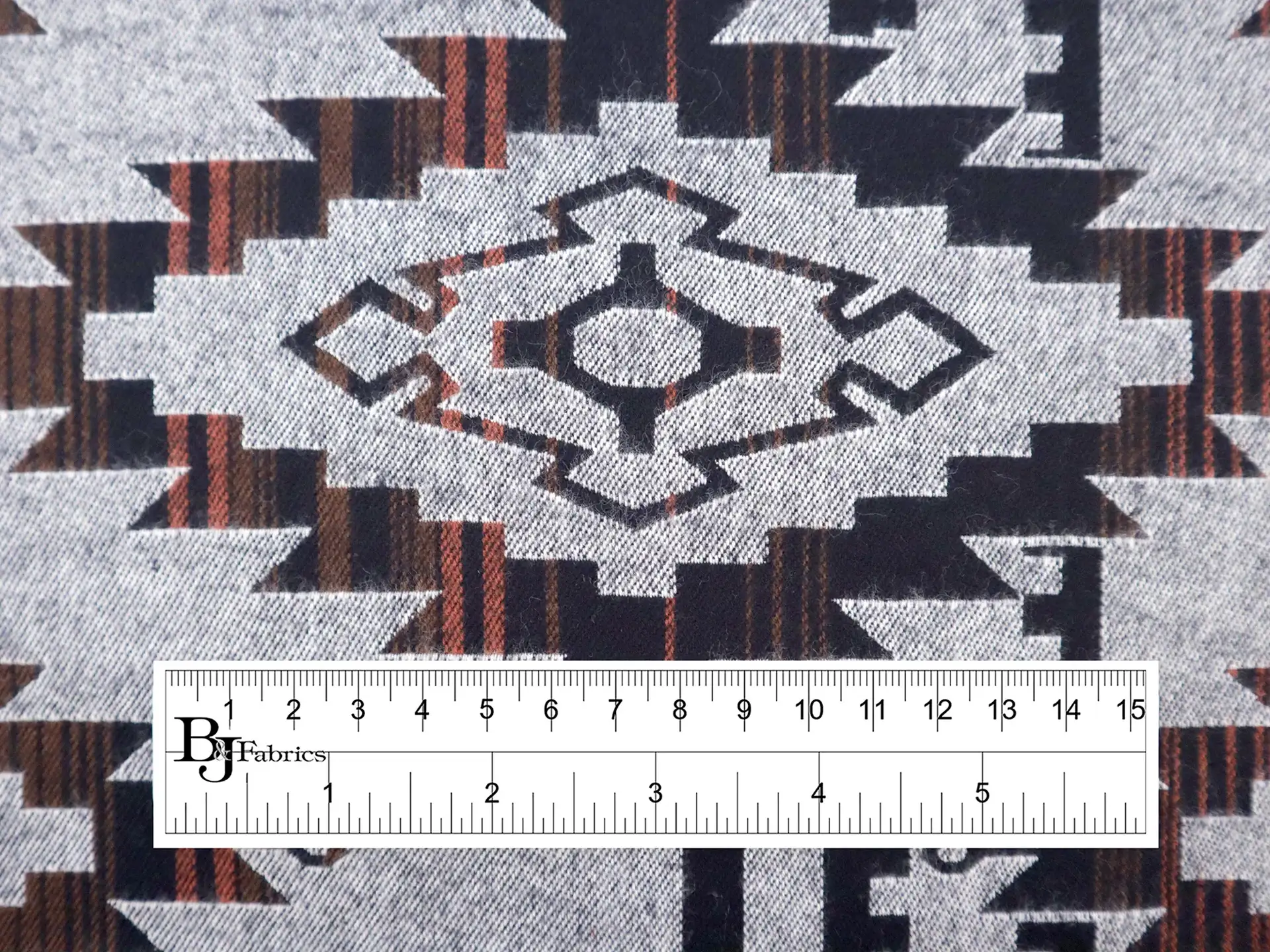 Cotton Flannel with Taos Stripes 