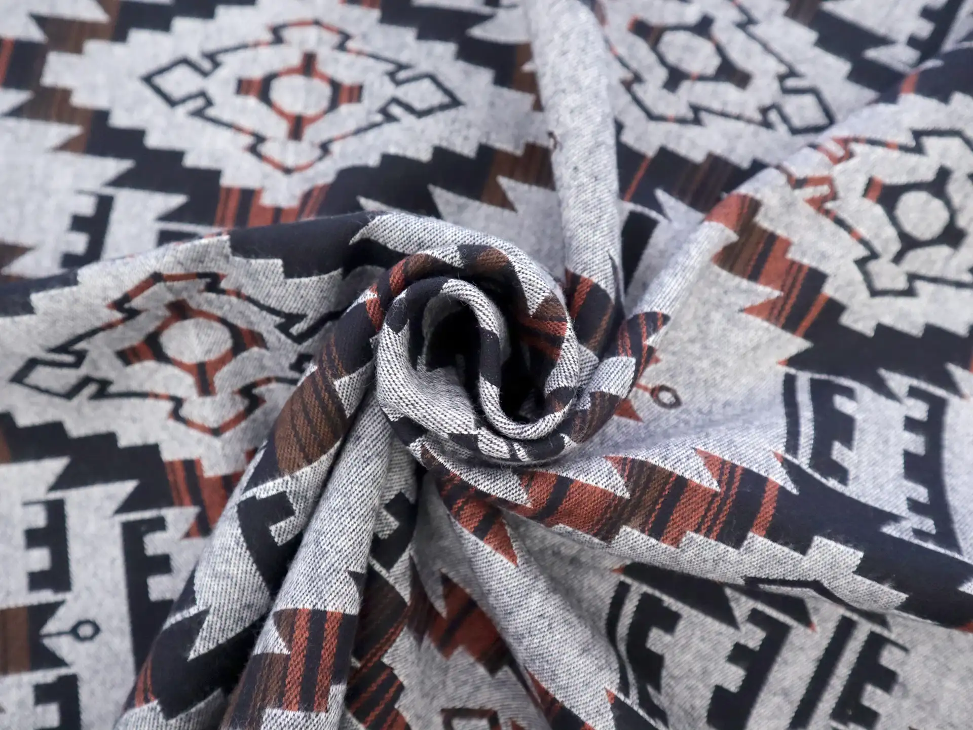 Cotton Flannel with Taos Stripes 