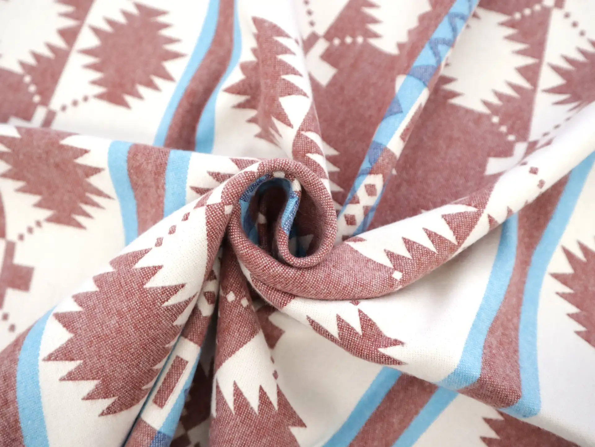 Cotton Flannel with Taos Stripes 