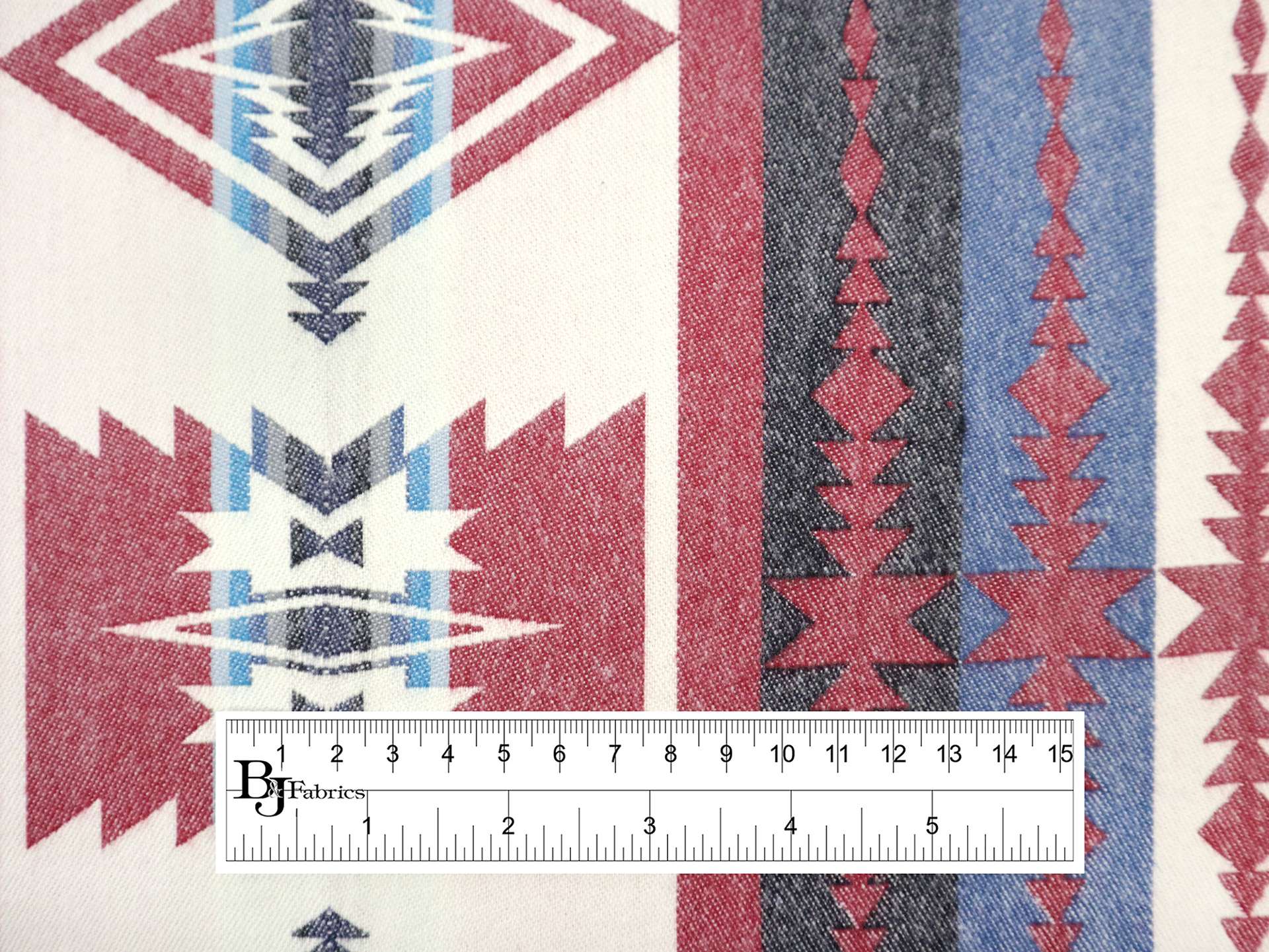 Cotton Flannel with Taos Stripes 