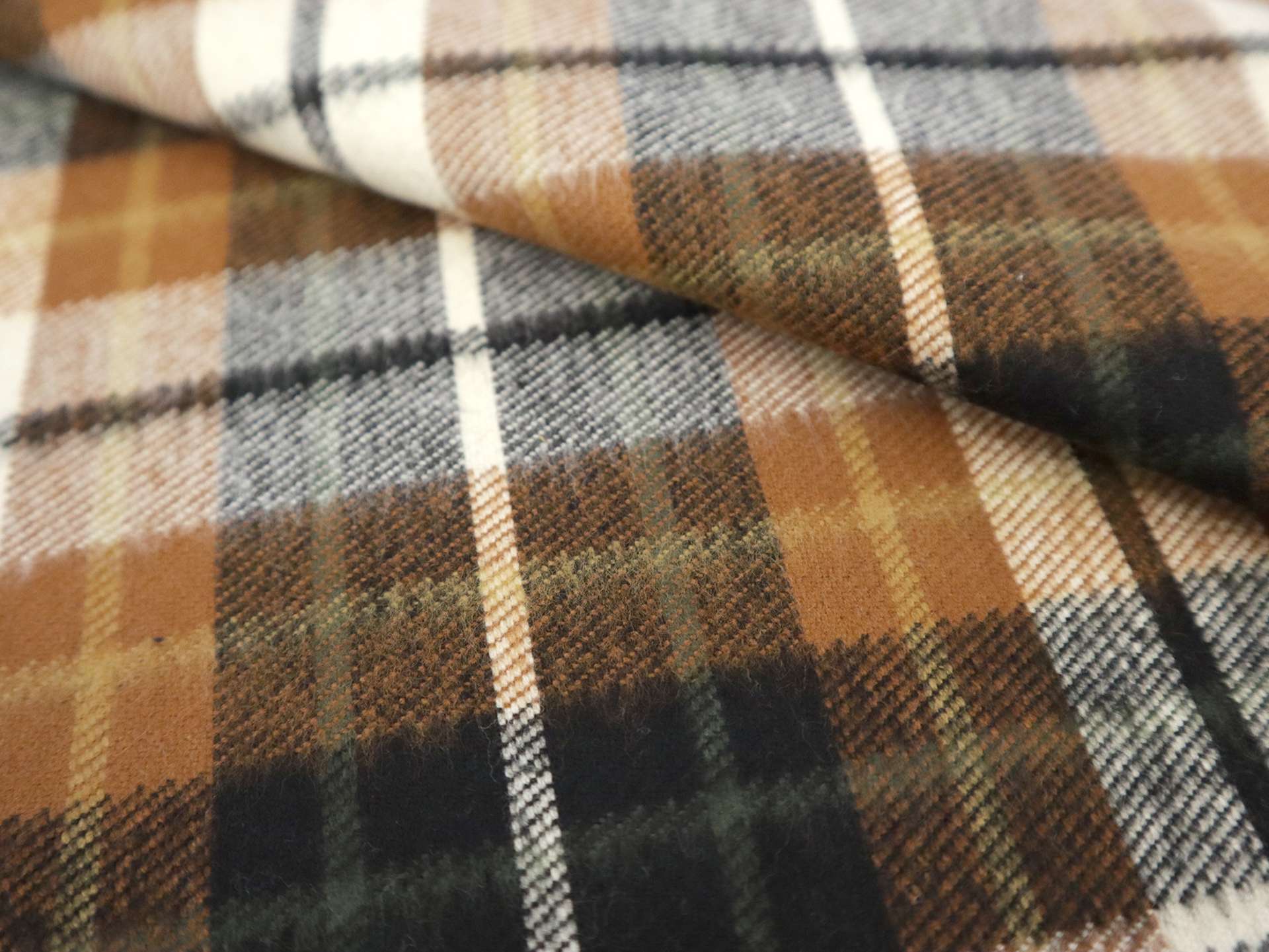 Cotton Flannel Plaid in Chestnut