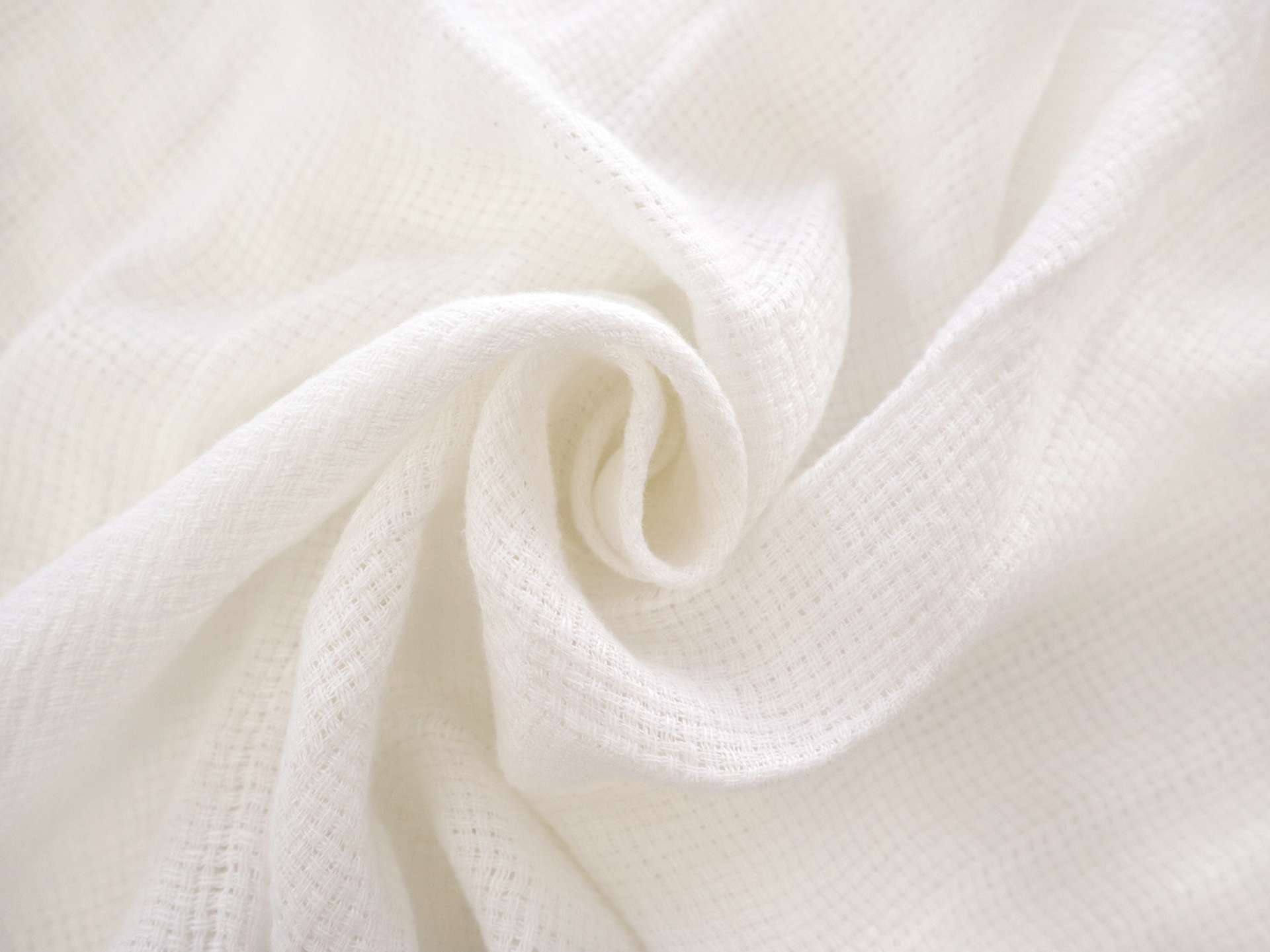 Linen Basketweave in White