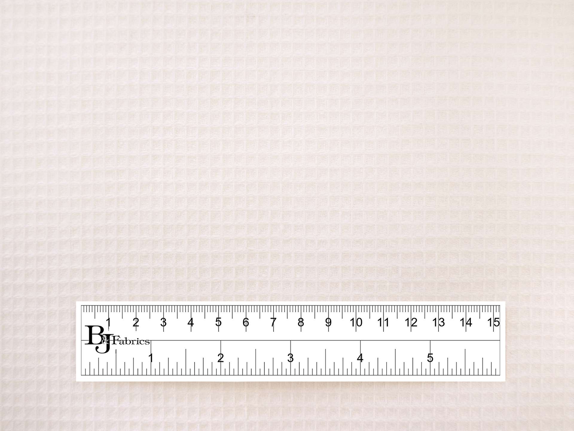 Linen Waffle Piqué in Ivory