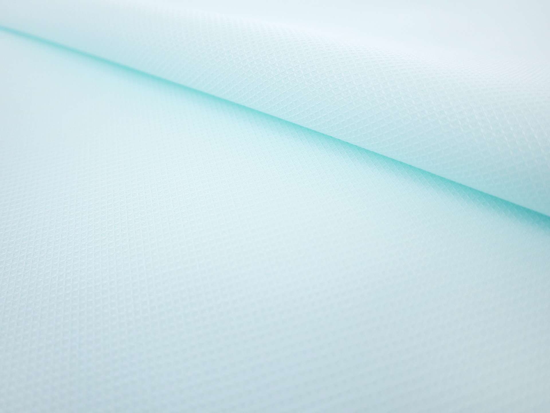 Baby Waffle Cotton Piqué in Seafoam Blue