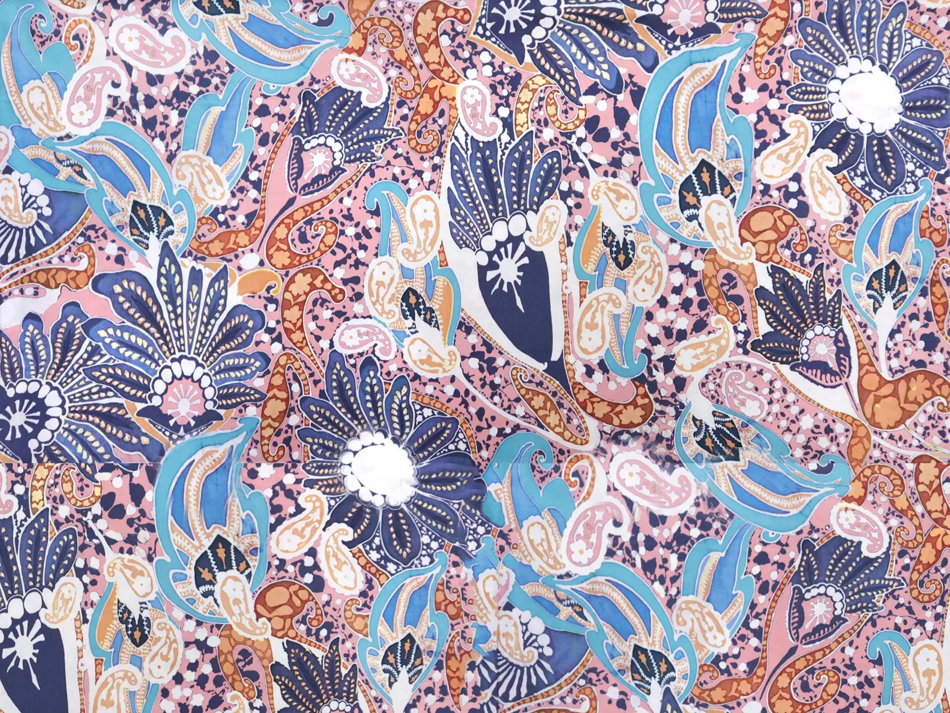 Cotton Sateen Lawn Modern Paisley Print 
