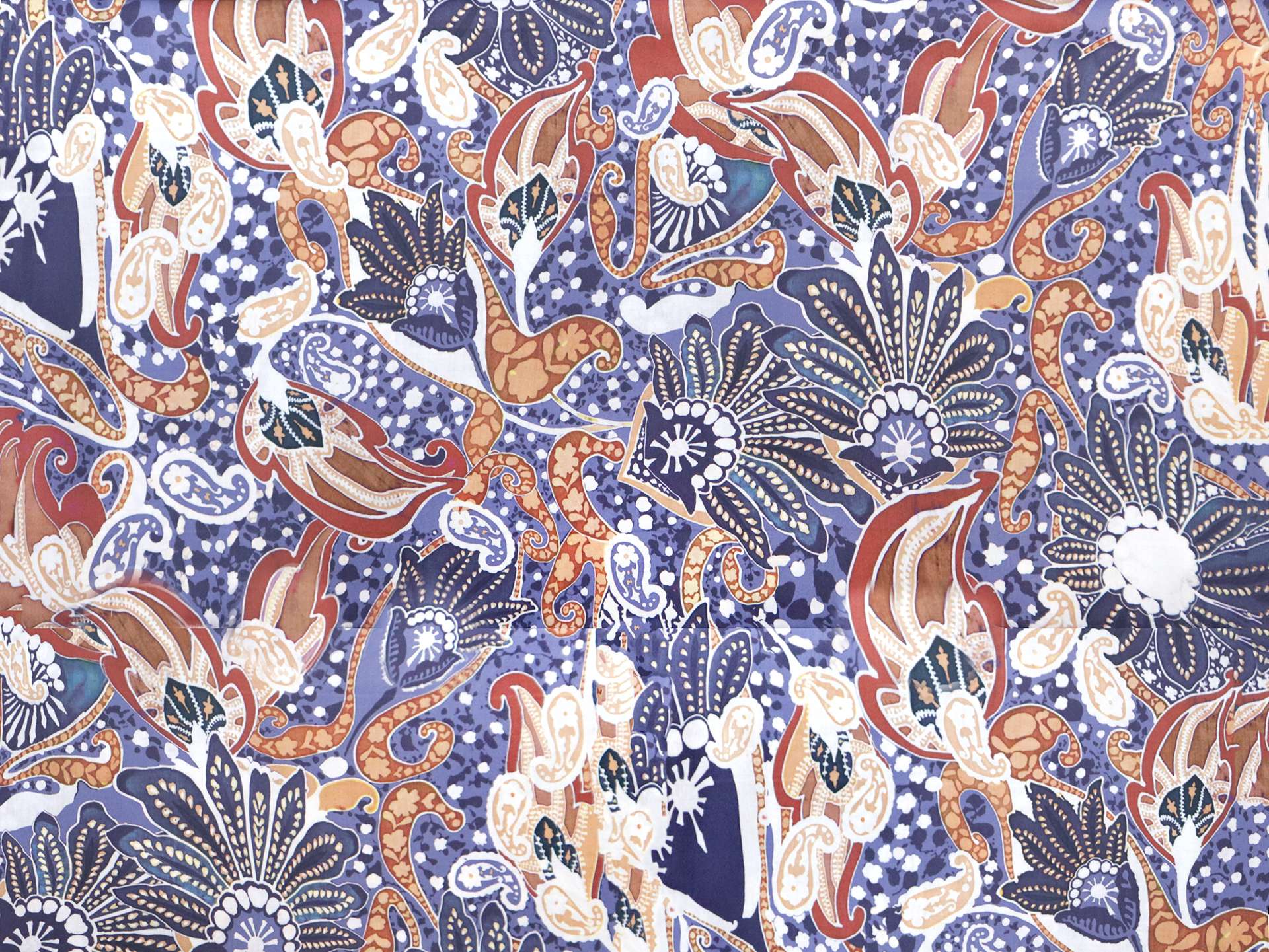 Cotton Sateen Lawn Modern Paisley Print 