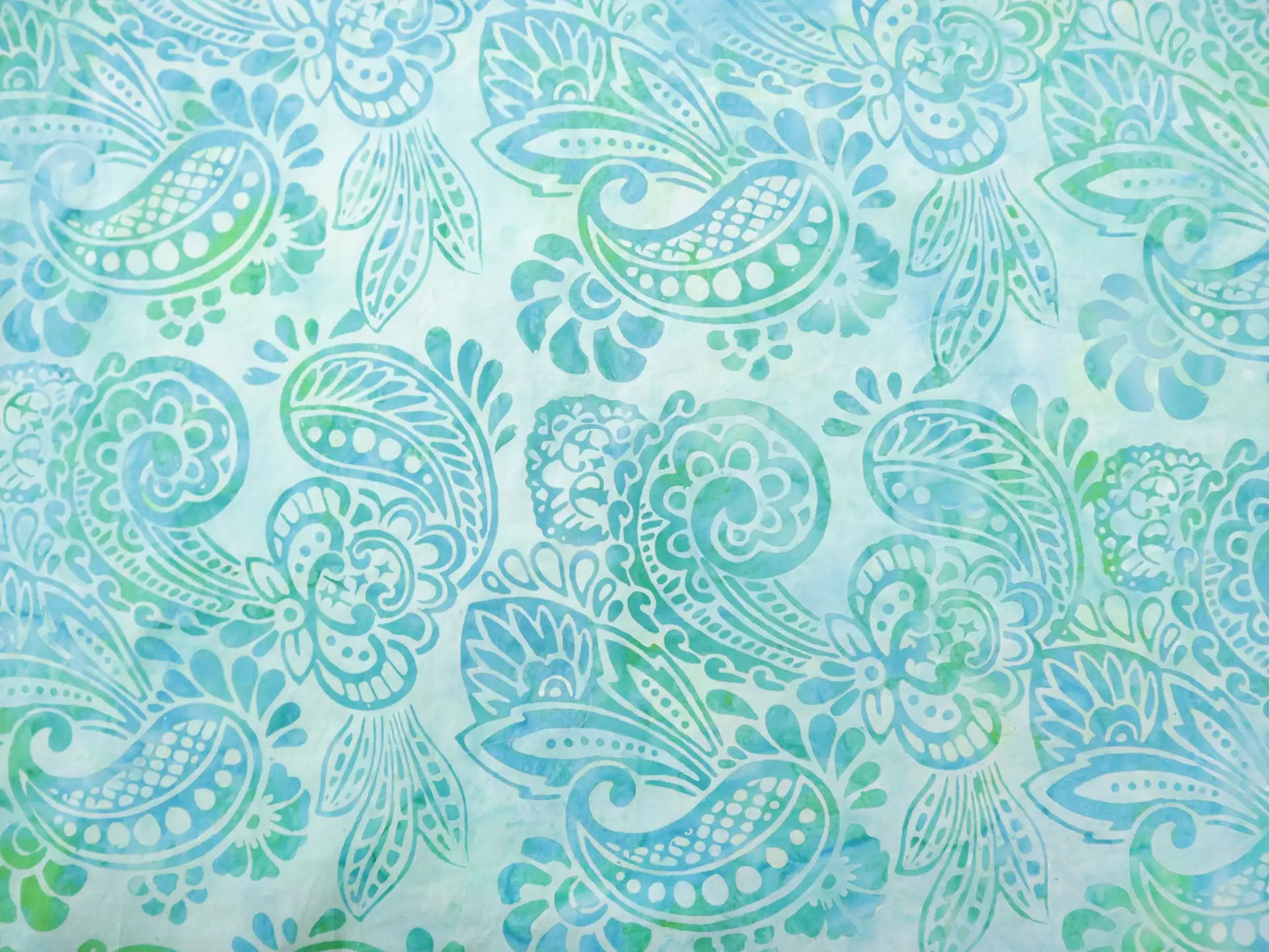Cotton Batik with Paisleys