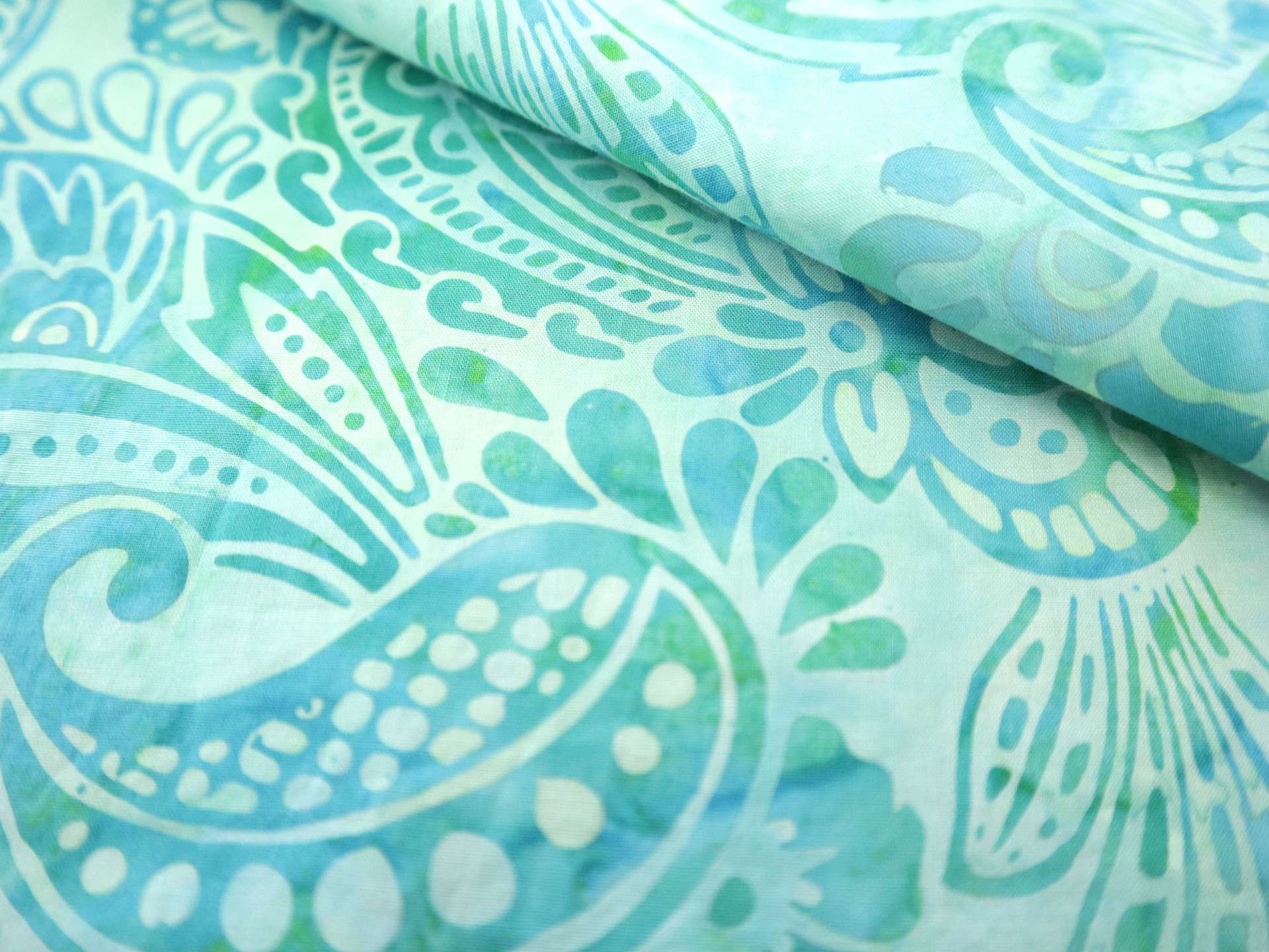 Cotton Batik with Paisleys