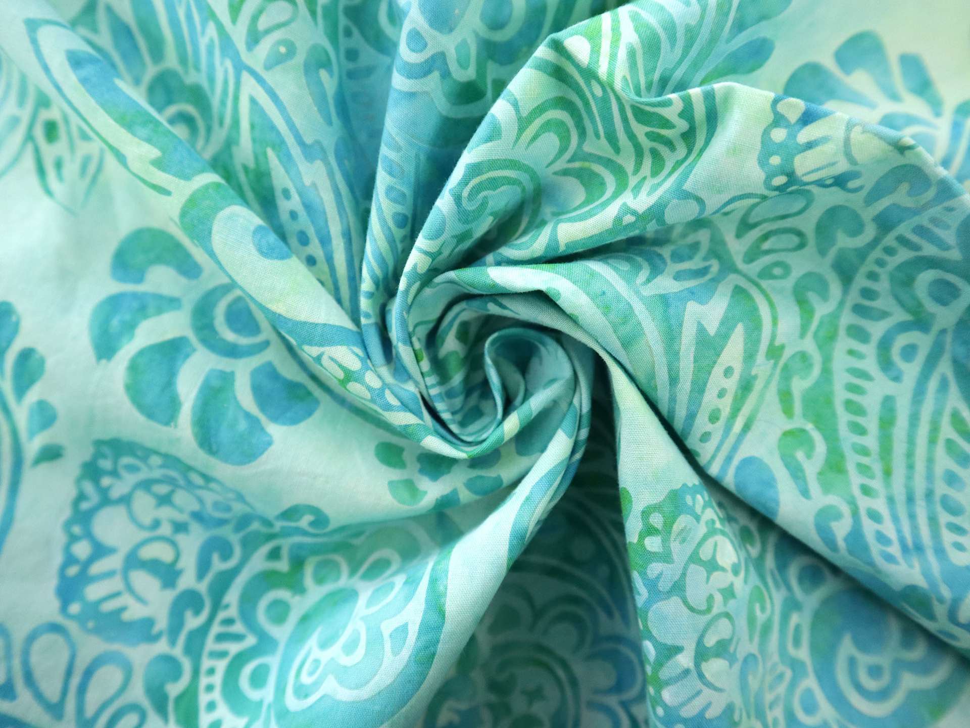 Cotton Batik with Paisleys