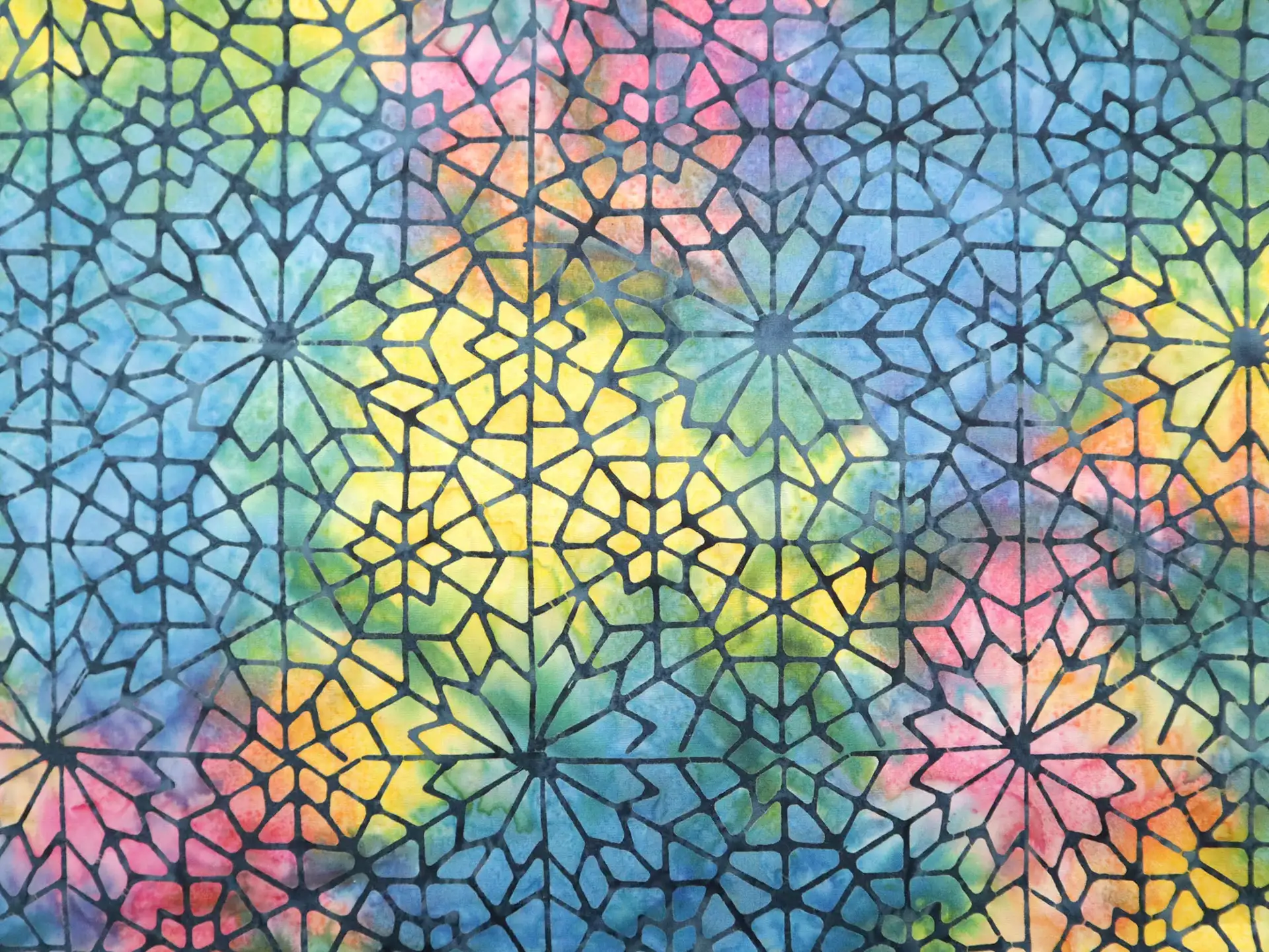 Cotton Batik with Mosaic 