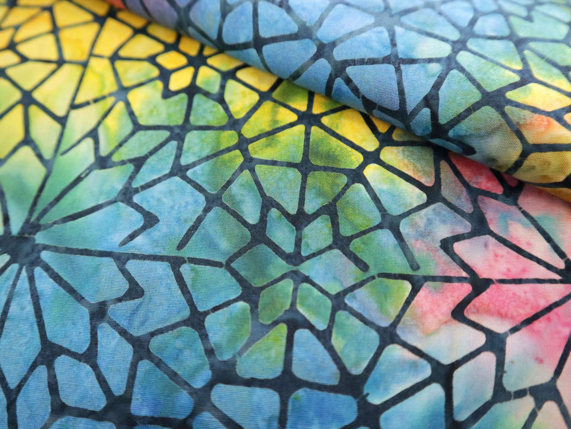Cotton Batik with Mosaic 