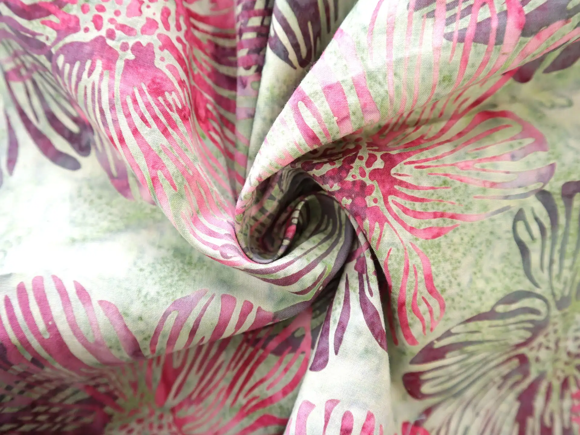 Cotton Batik with Florals