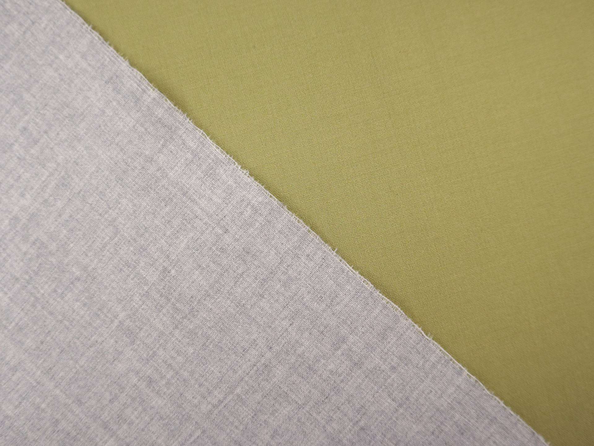 Stretch Wool Double Faced Suiting in Grey & Moss