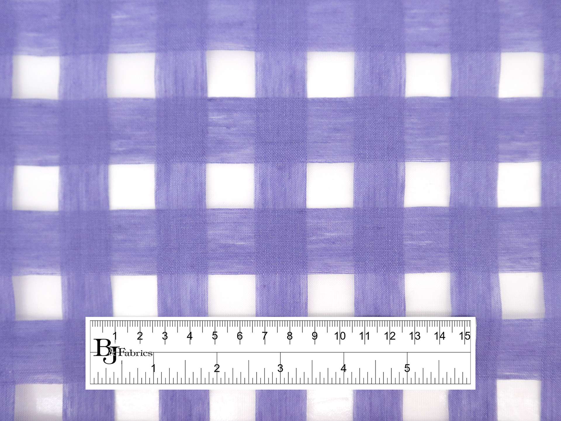 Linen & Nylon Plaid Mesh in Periwinkle