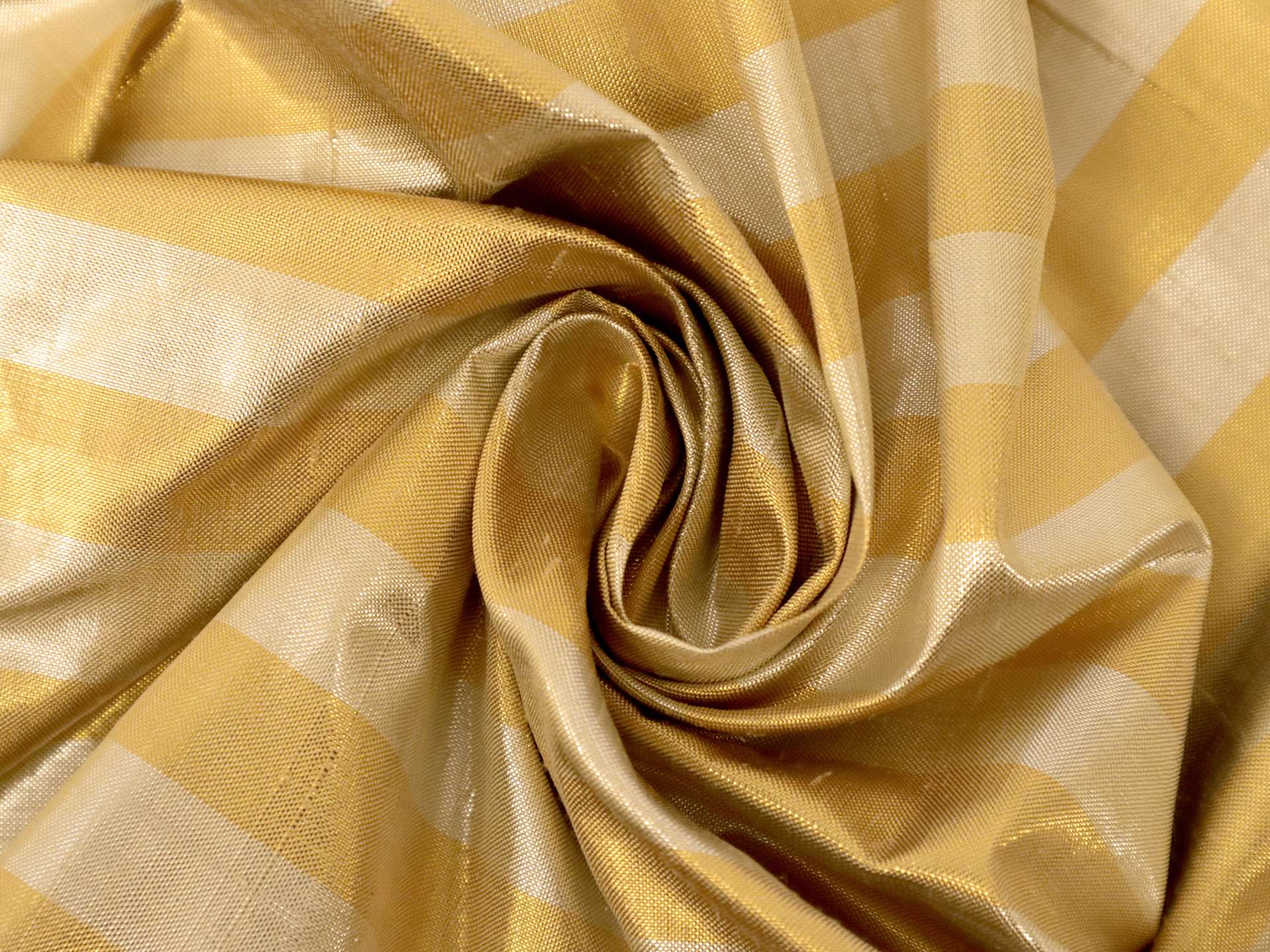 Metallic Stripe Shantung