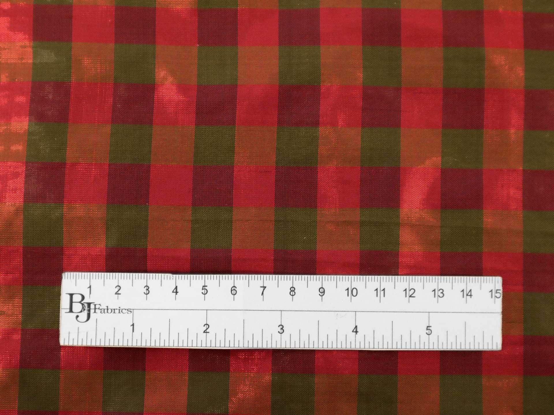 Metallic Gingham Shantung