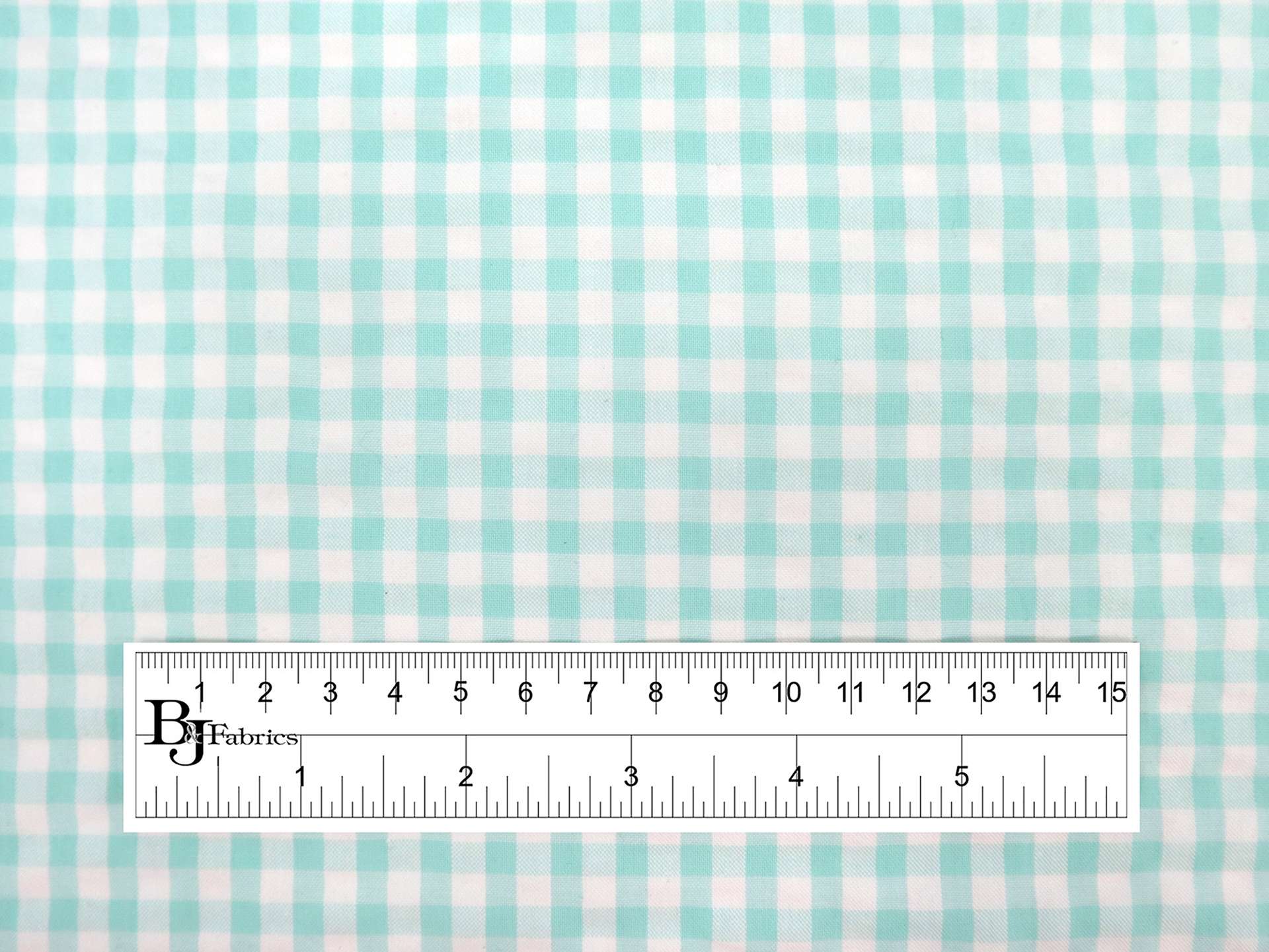 1/4" Cotton Gingham Seersucker in Mint