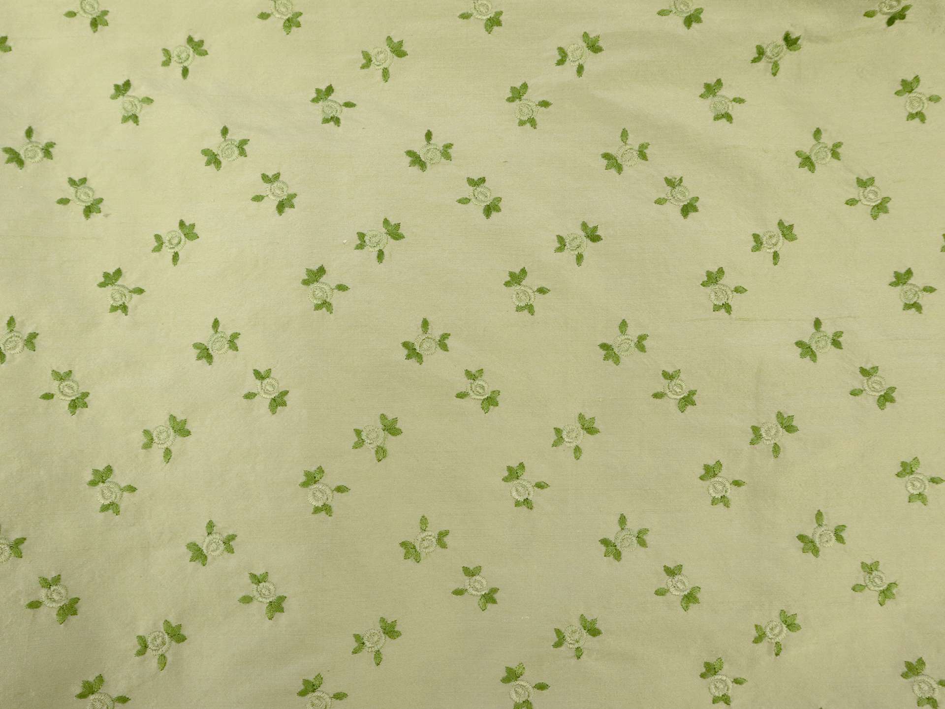 Embroidered Silk Shantung