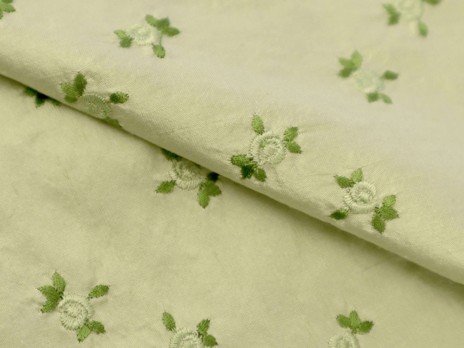 Embroidered Silk Shantung