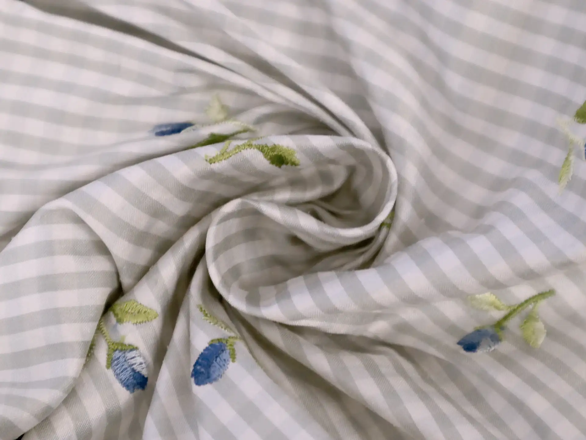 Embroidered Silk Shantung