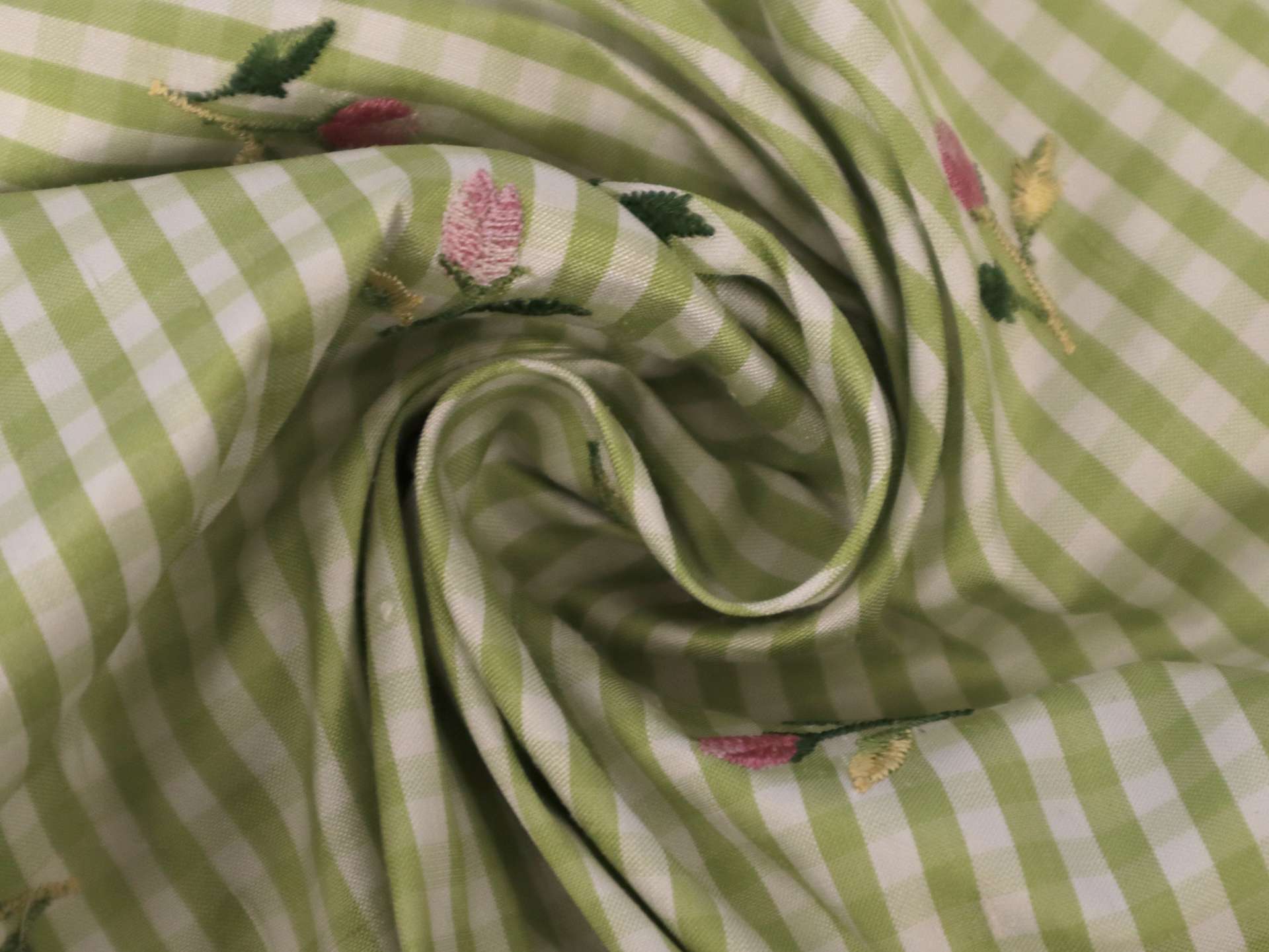 Embroidered Silk Shantung