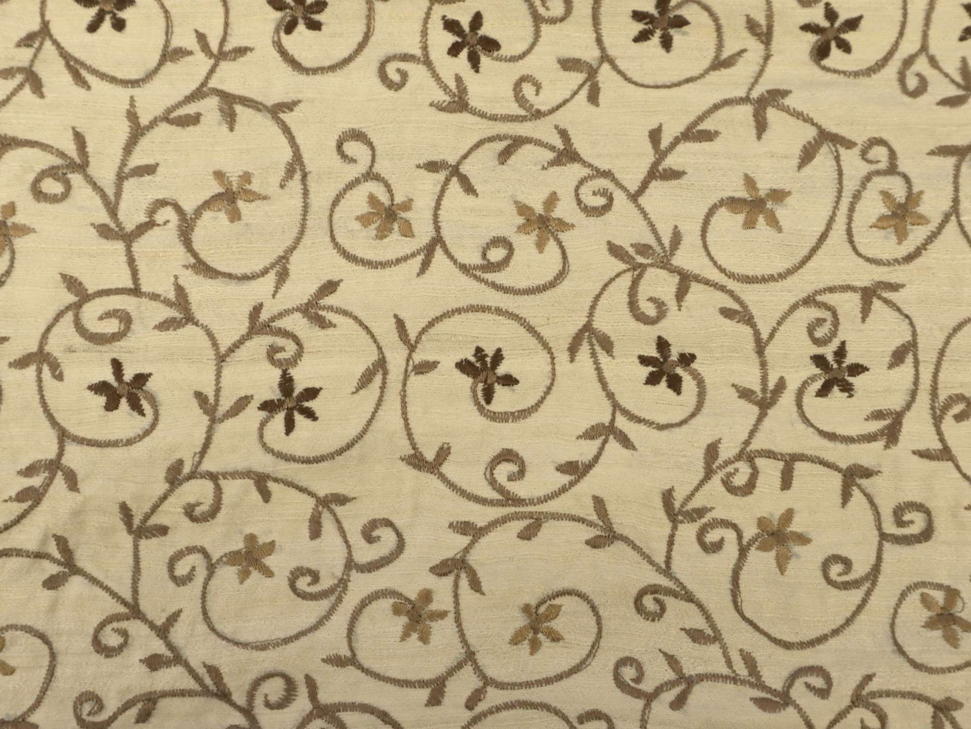 Embroidered Silk Tussah