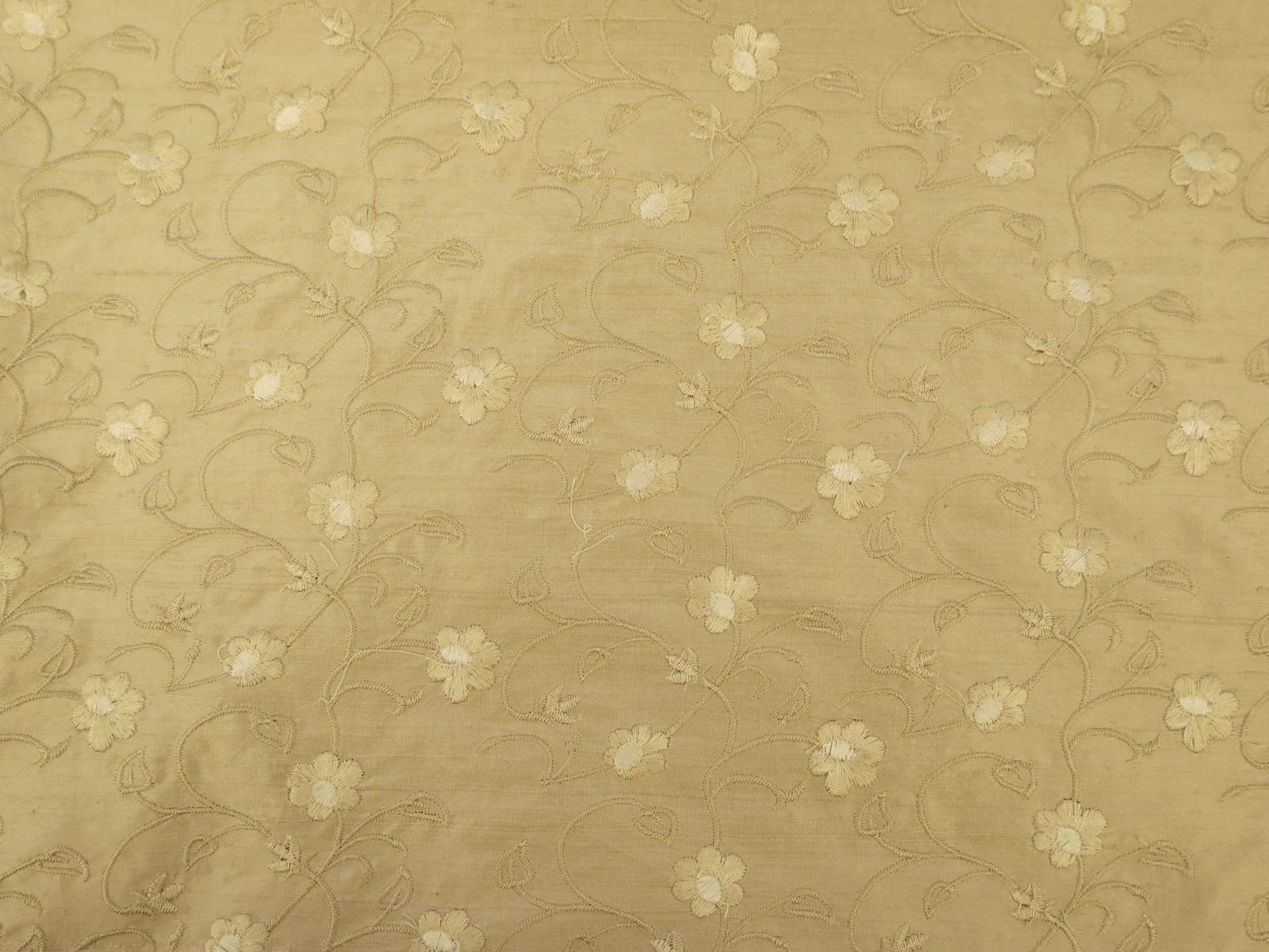 Embroidered Silk Shantung