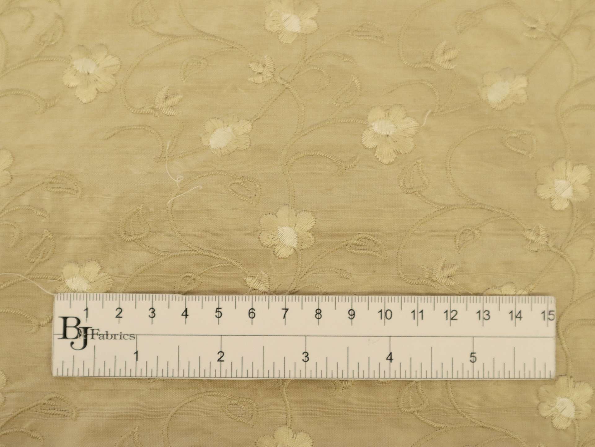 Embroidered Silk Shantung