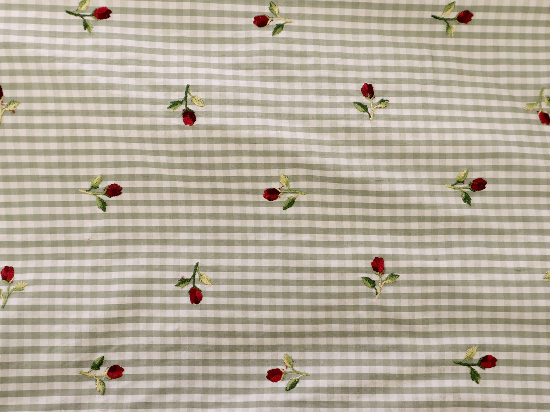Embroidered Silk Shantung