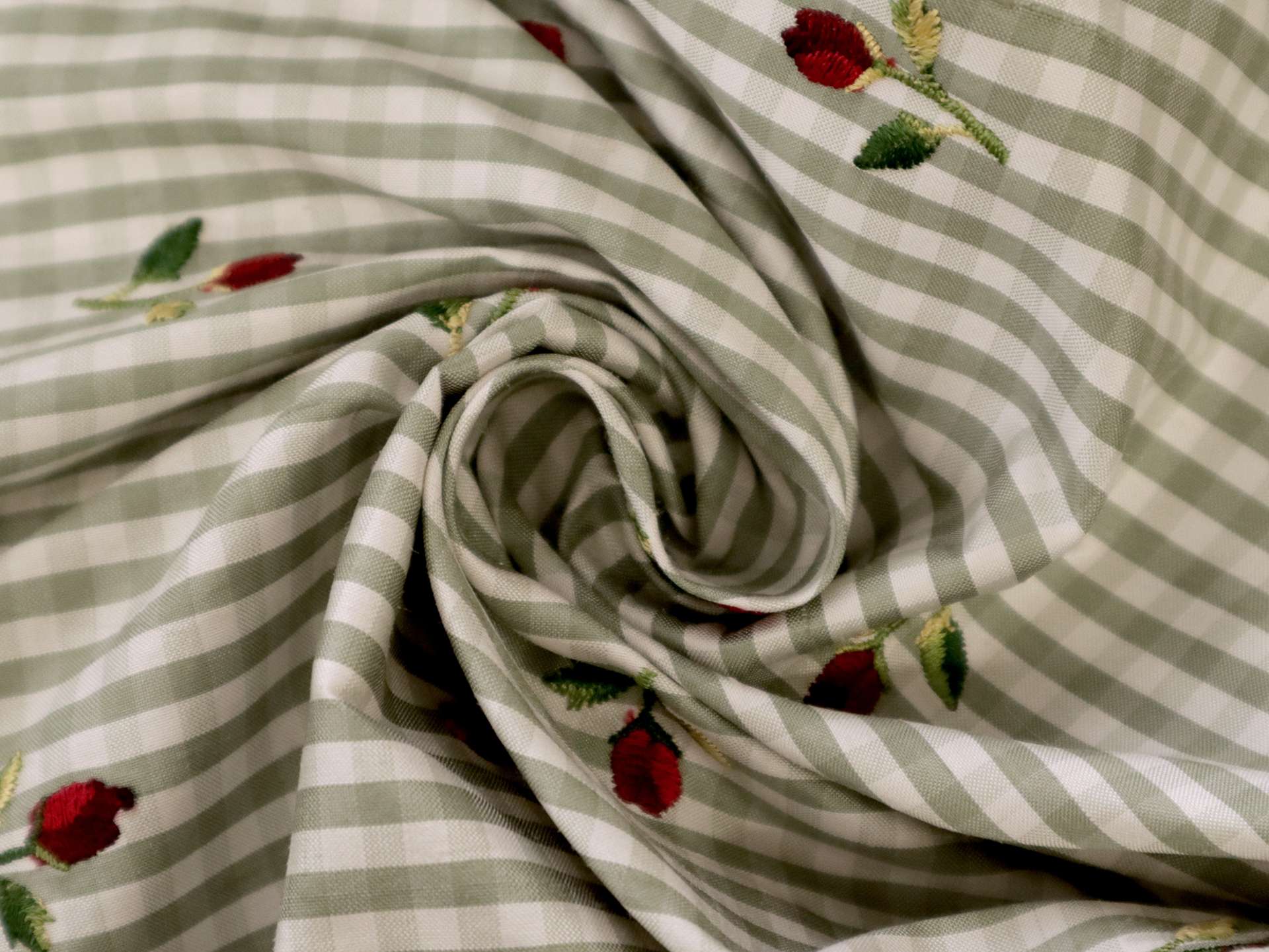 Embroidered Silk Shantung