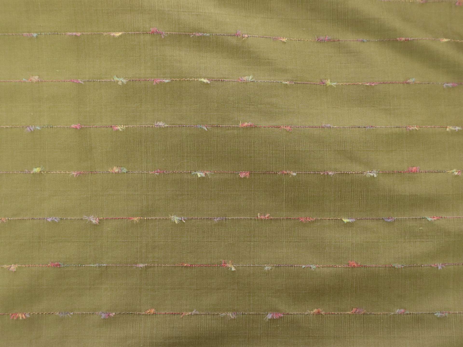 Silk Shantung with Woven Stripes