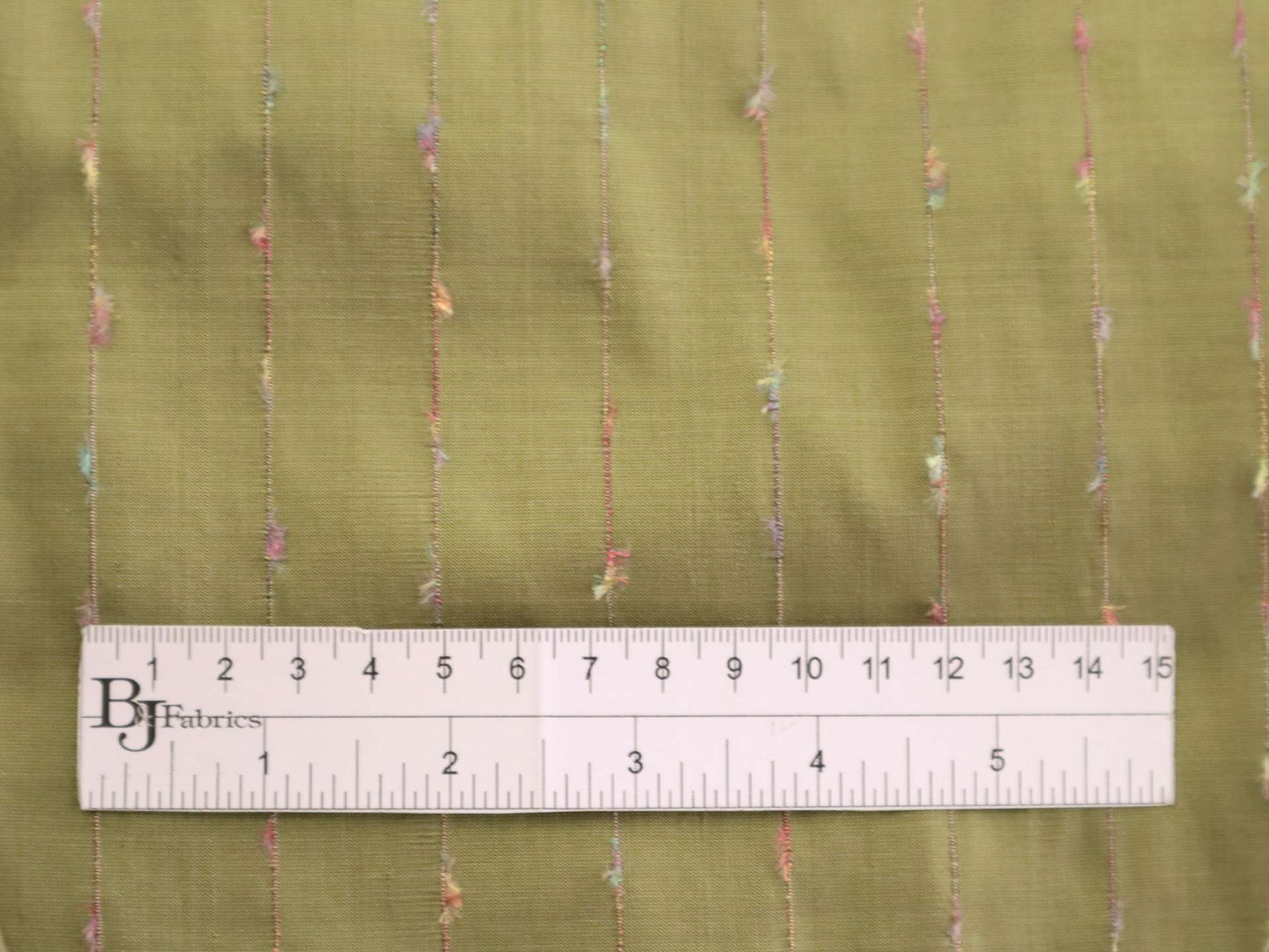 Silk Shantung with Woven Stripes