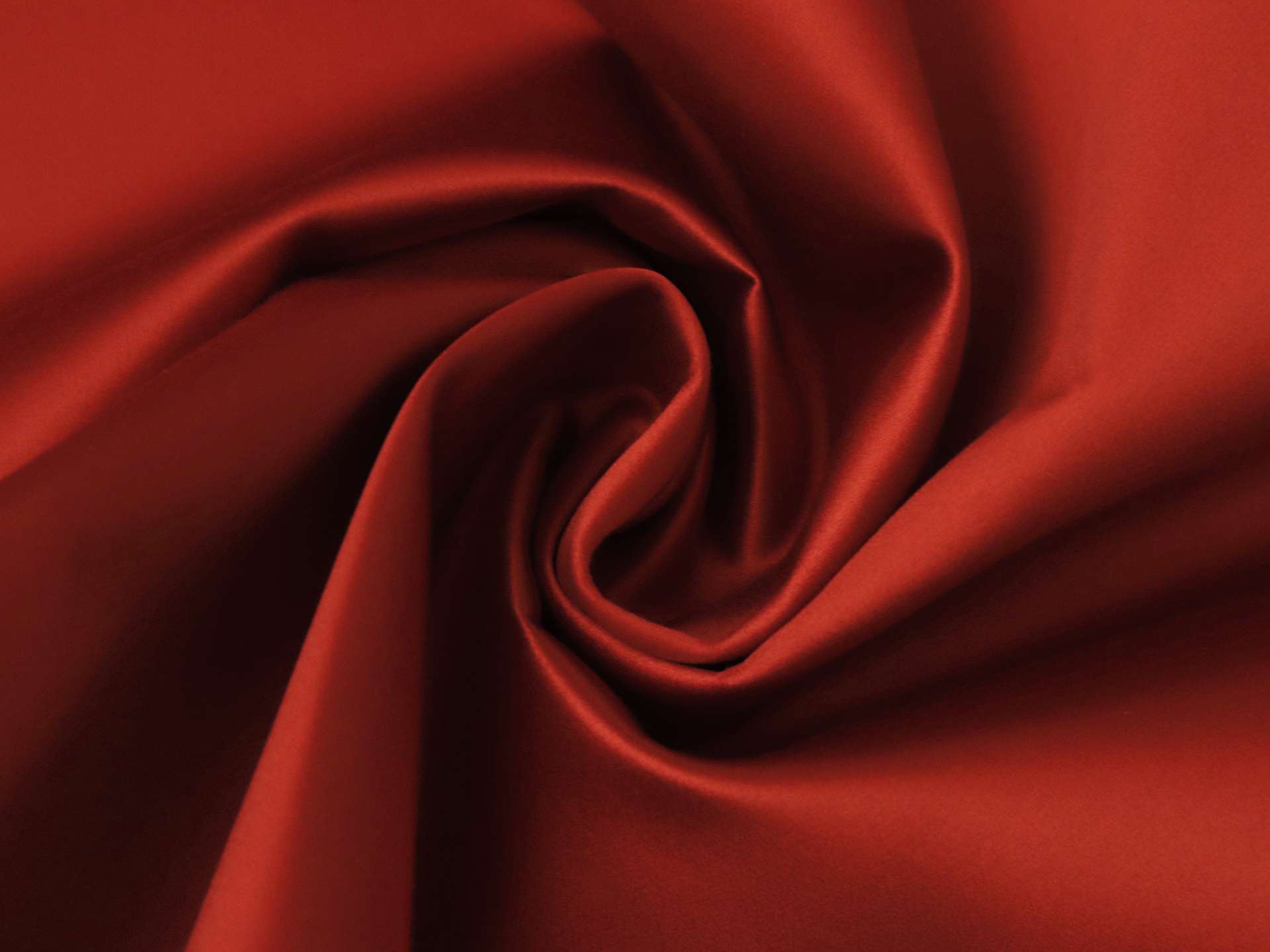 Canvas-Bonded Silk and Viscose Satin in Red