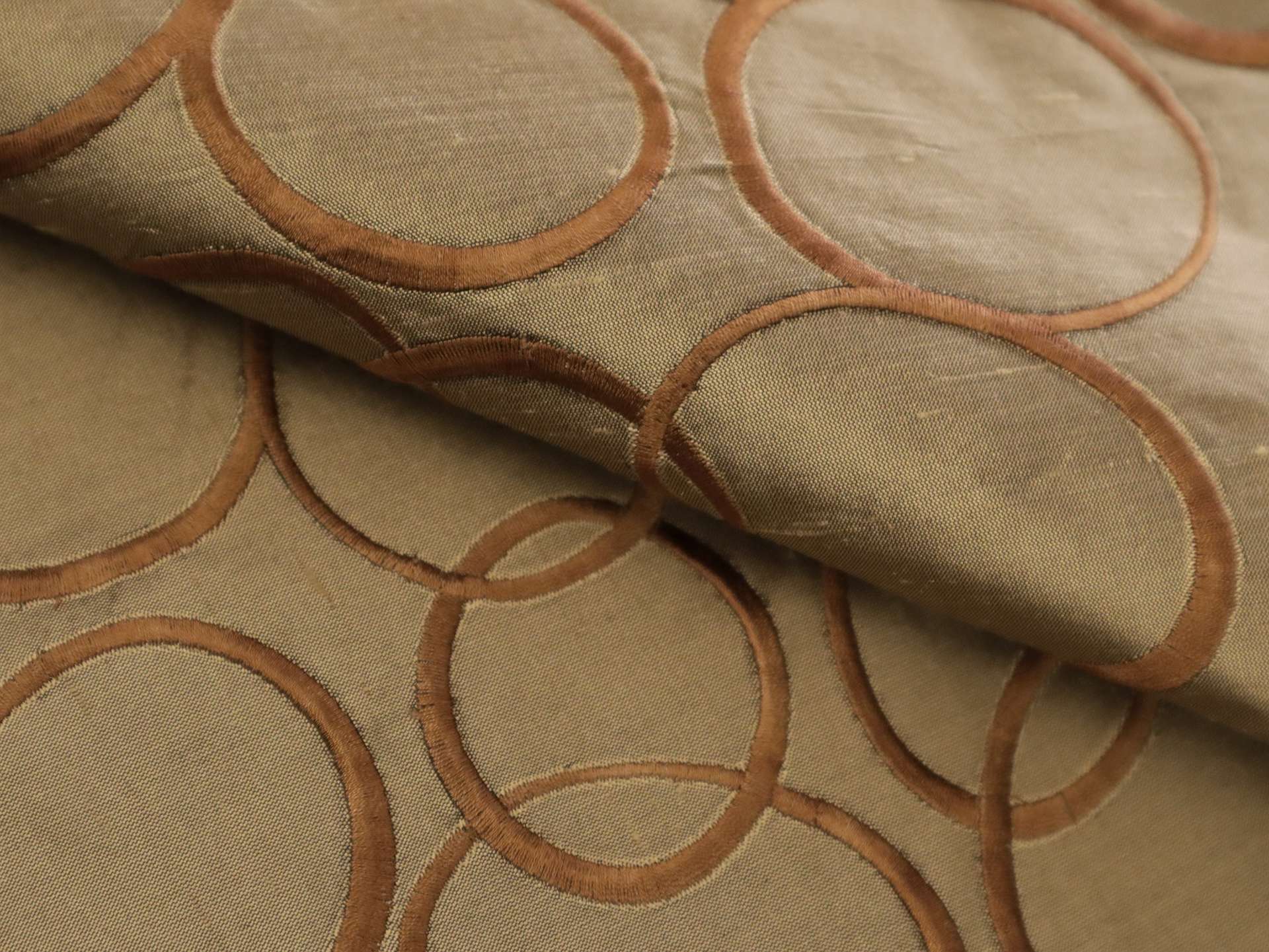 Embroidered Silk Shantung