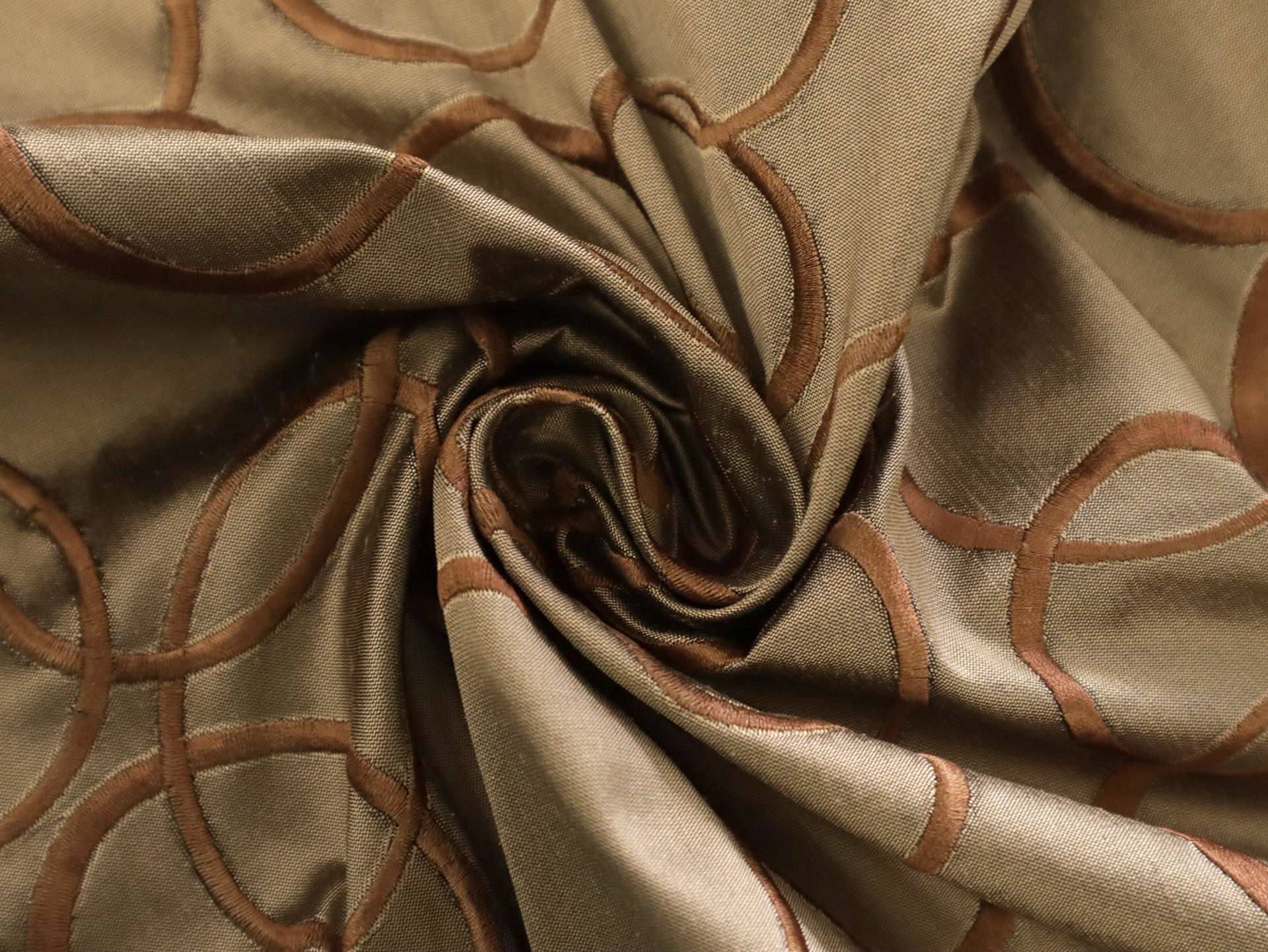 Embroidered Silk Shantung