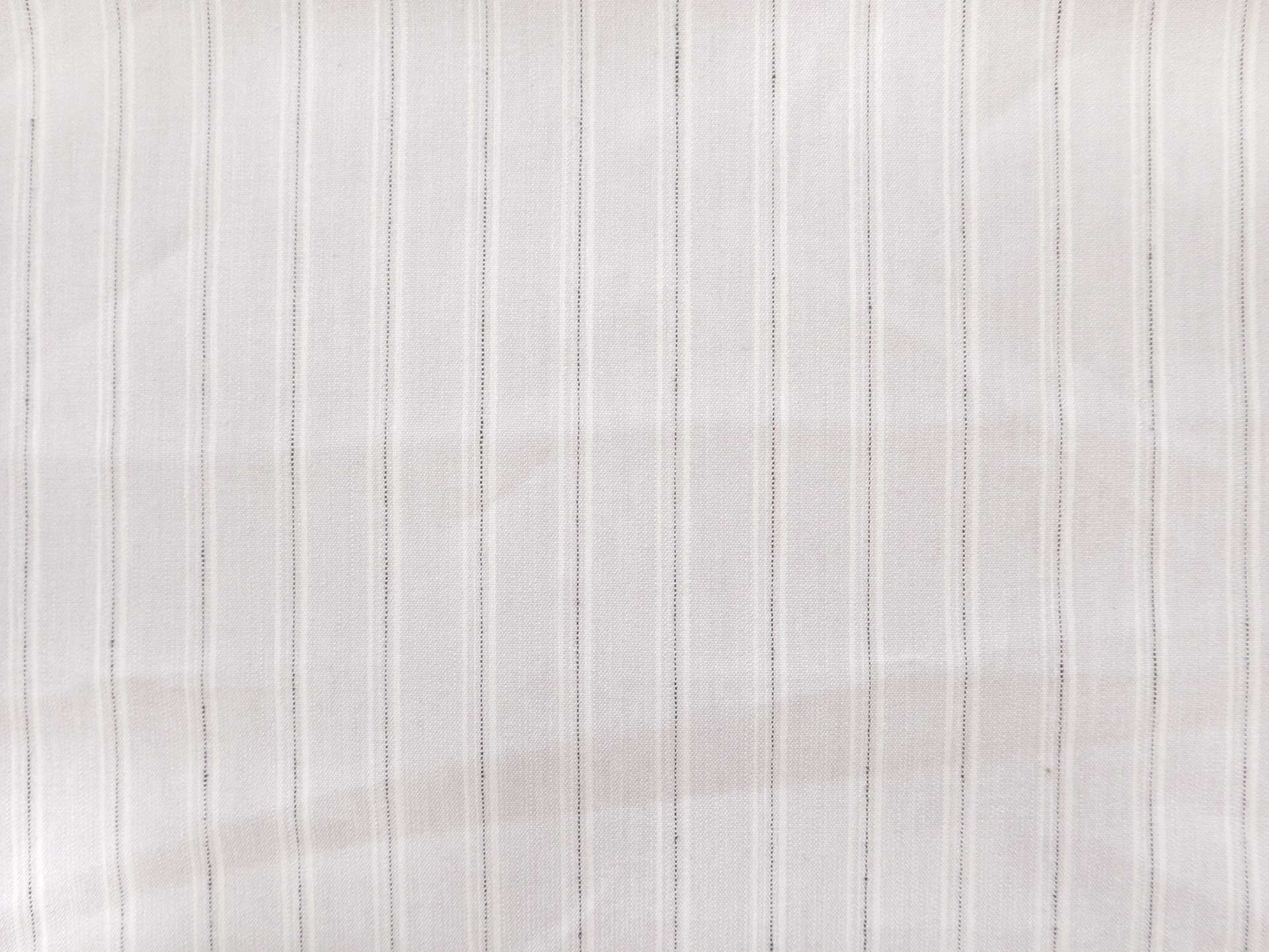 Stretch Linen with Multi Track Stripes in Light Grey