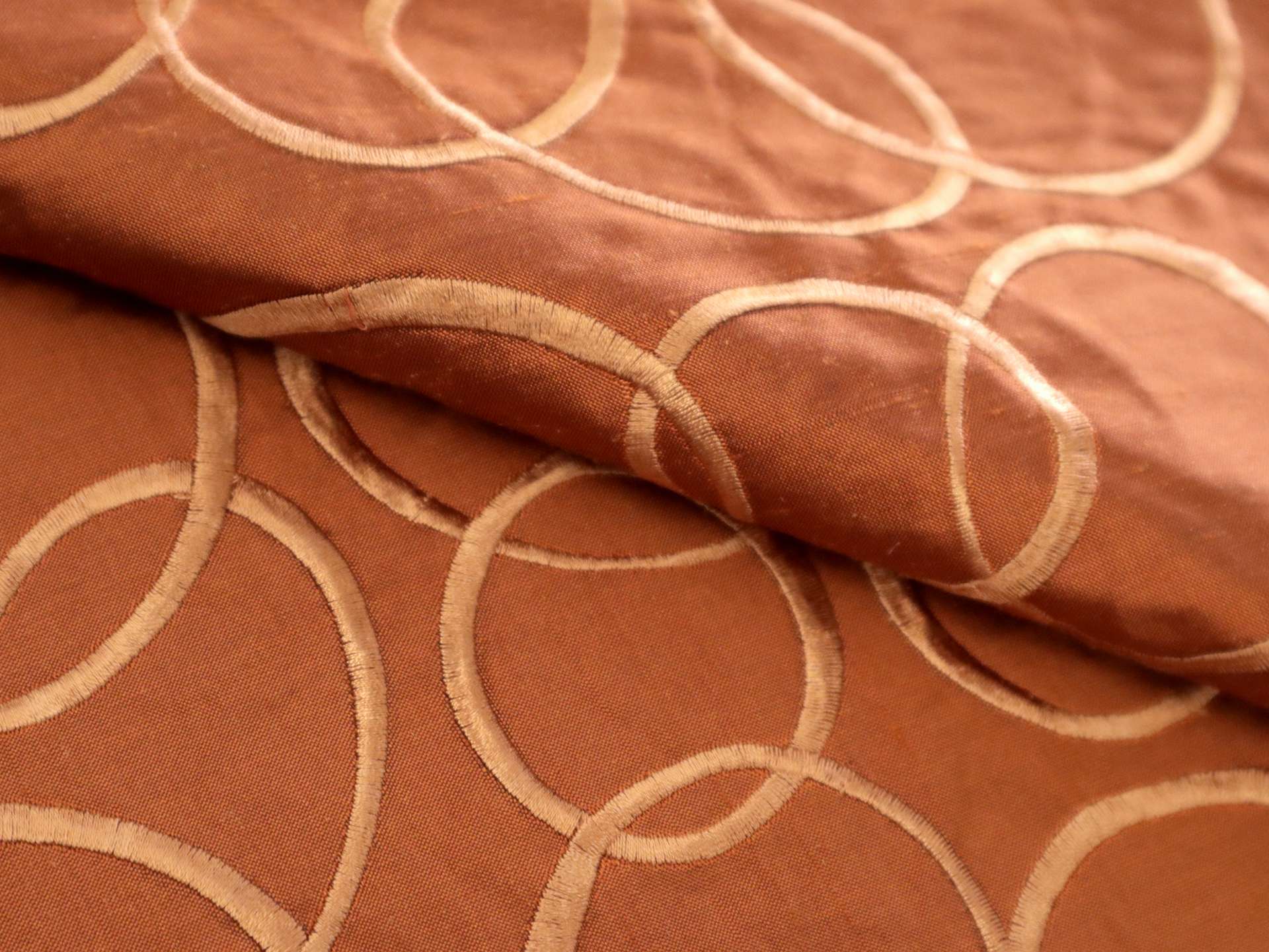 Embroidered Silk Shantung