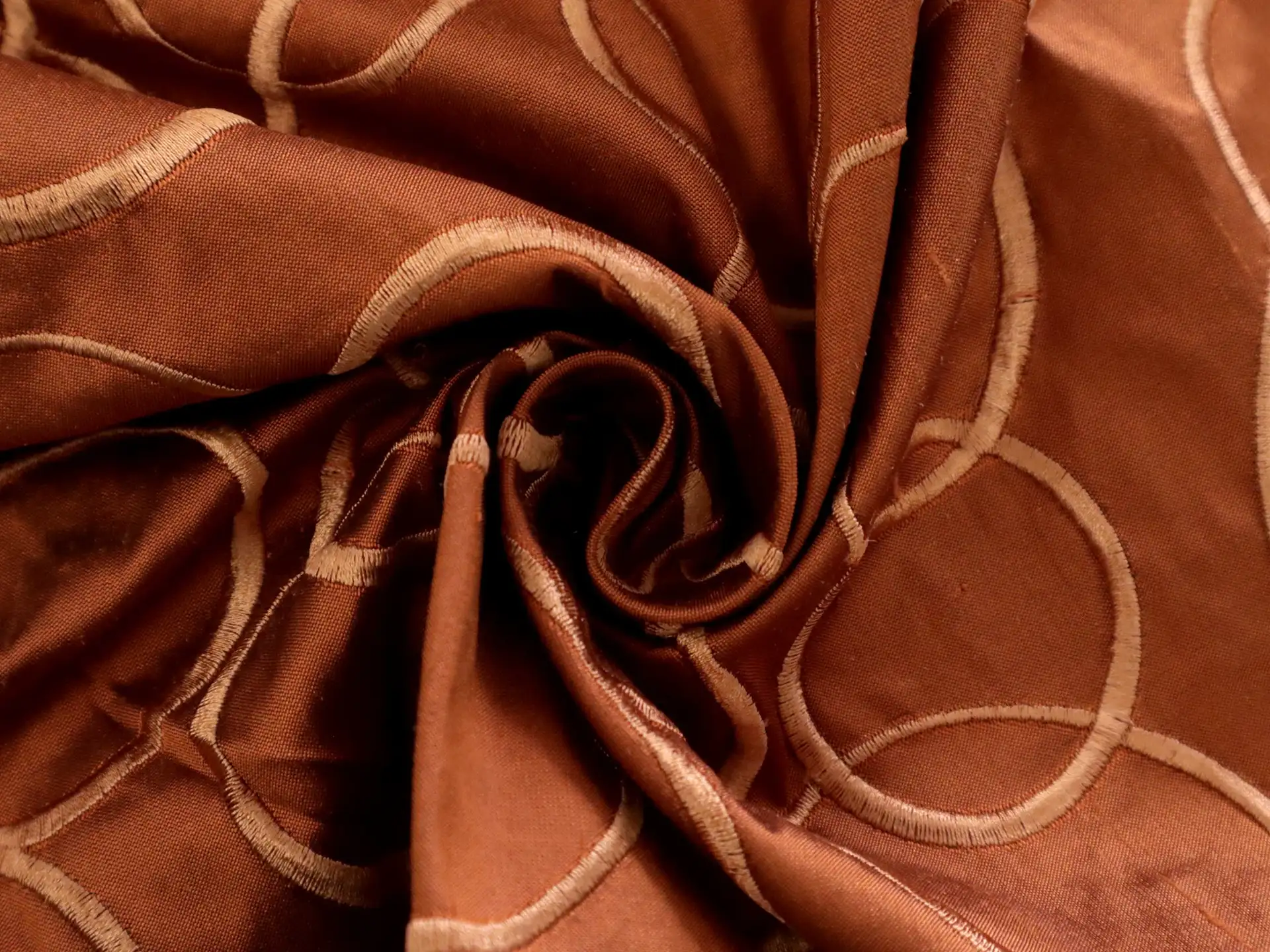 Embroidered Silk Shantung