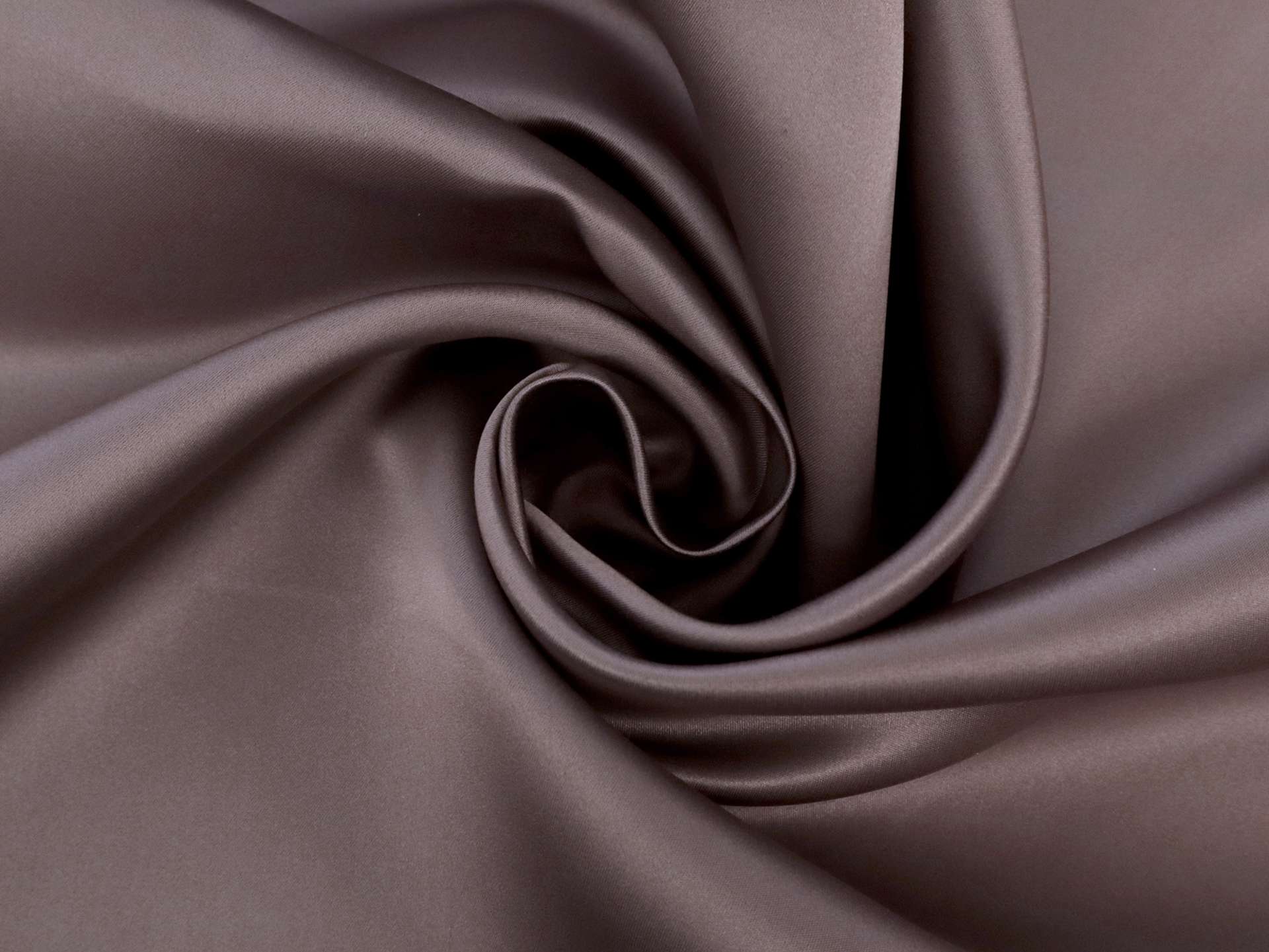 Silk Double Face Satin in Purple Taupe and Black