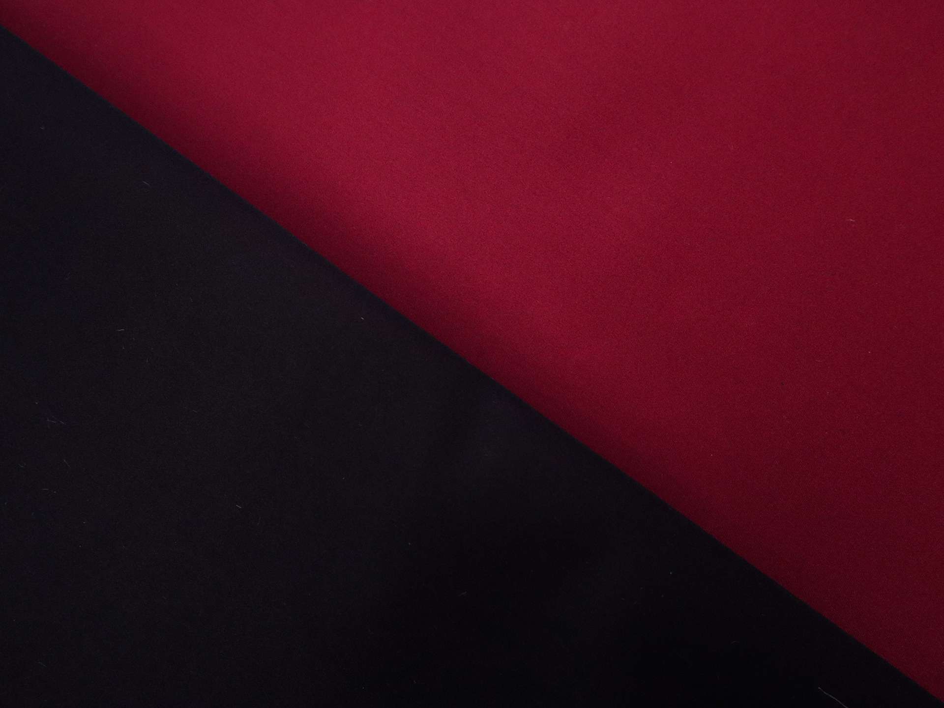 Silk Double Face Satin in Crimson and Black