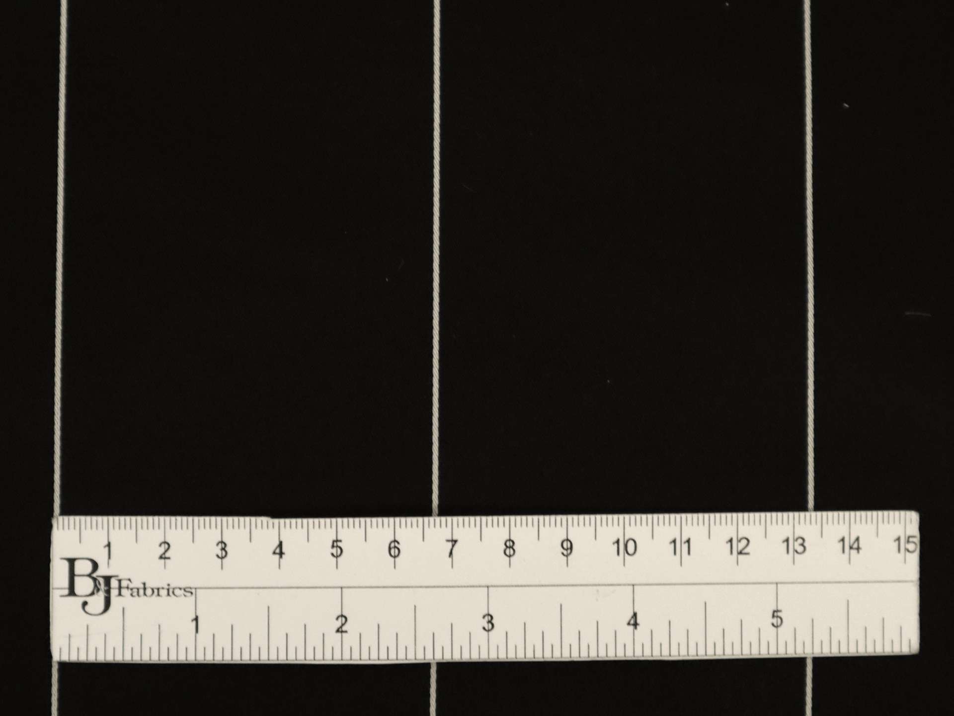 Double Face Silk Satin Stripe in Black and White