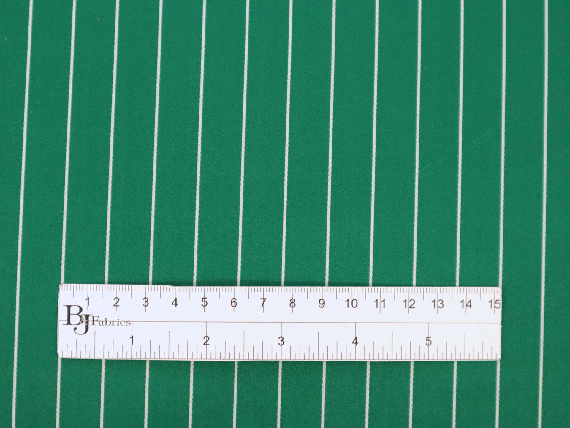 Double Faced Silk Satin Stripe in Emerald 
