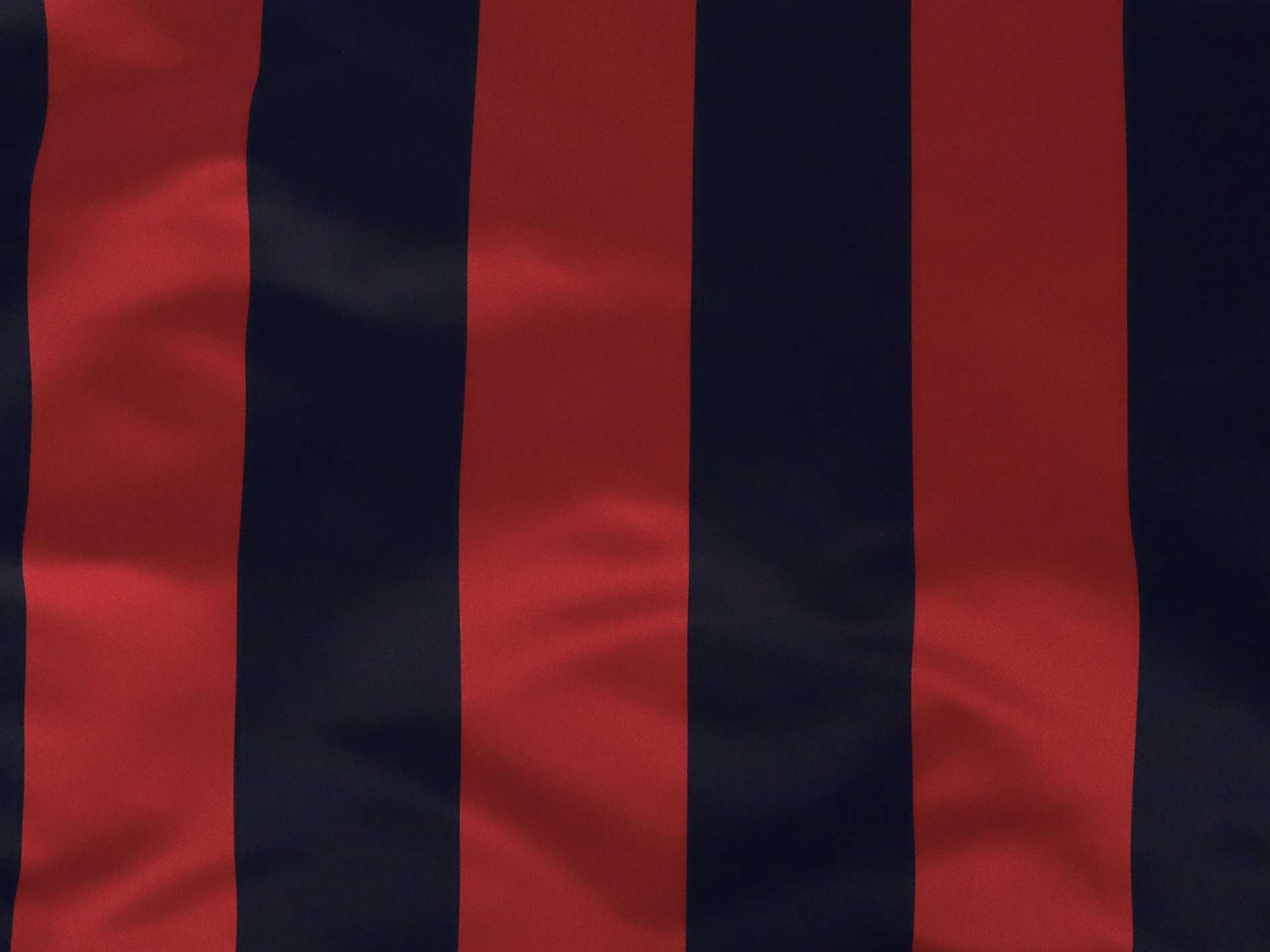 Double Face Silk Satin Stripe in 4 1/2" Red and Navy