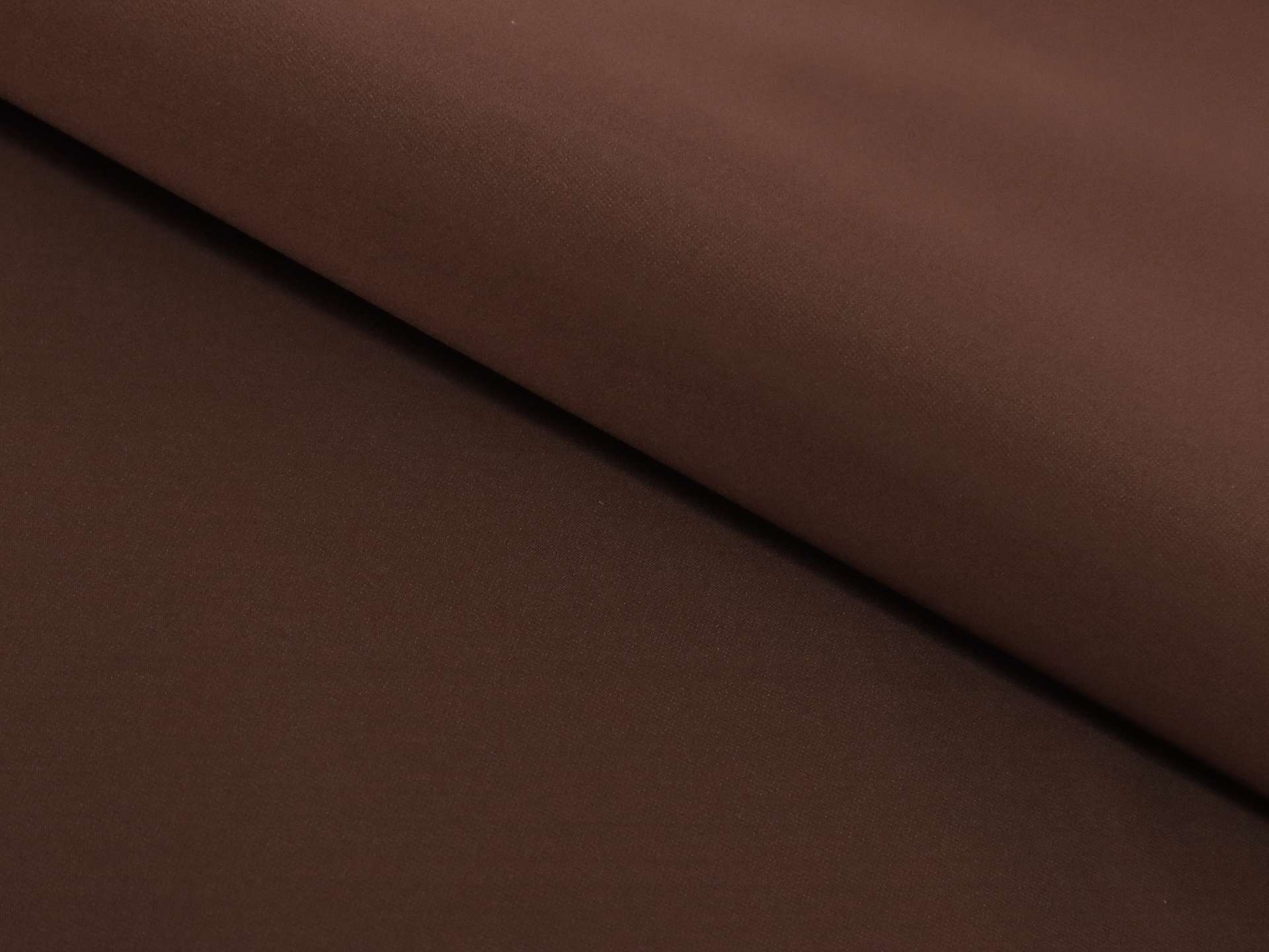 Double Face Silk Satin in Brown and Silver