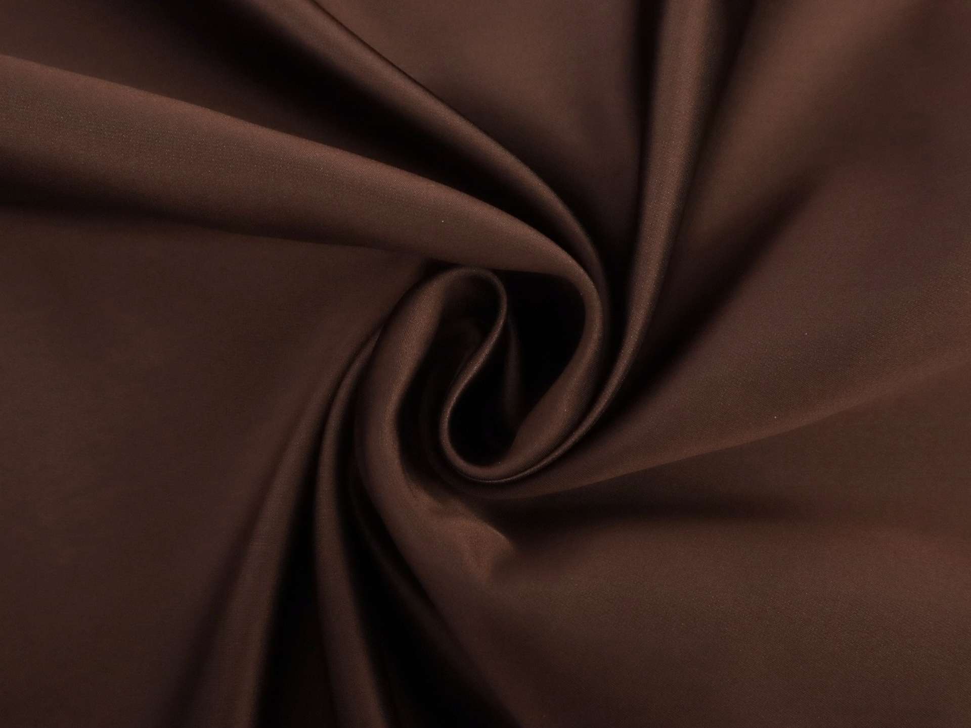 Double Face Silk Satin in Brown and Silver