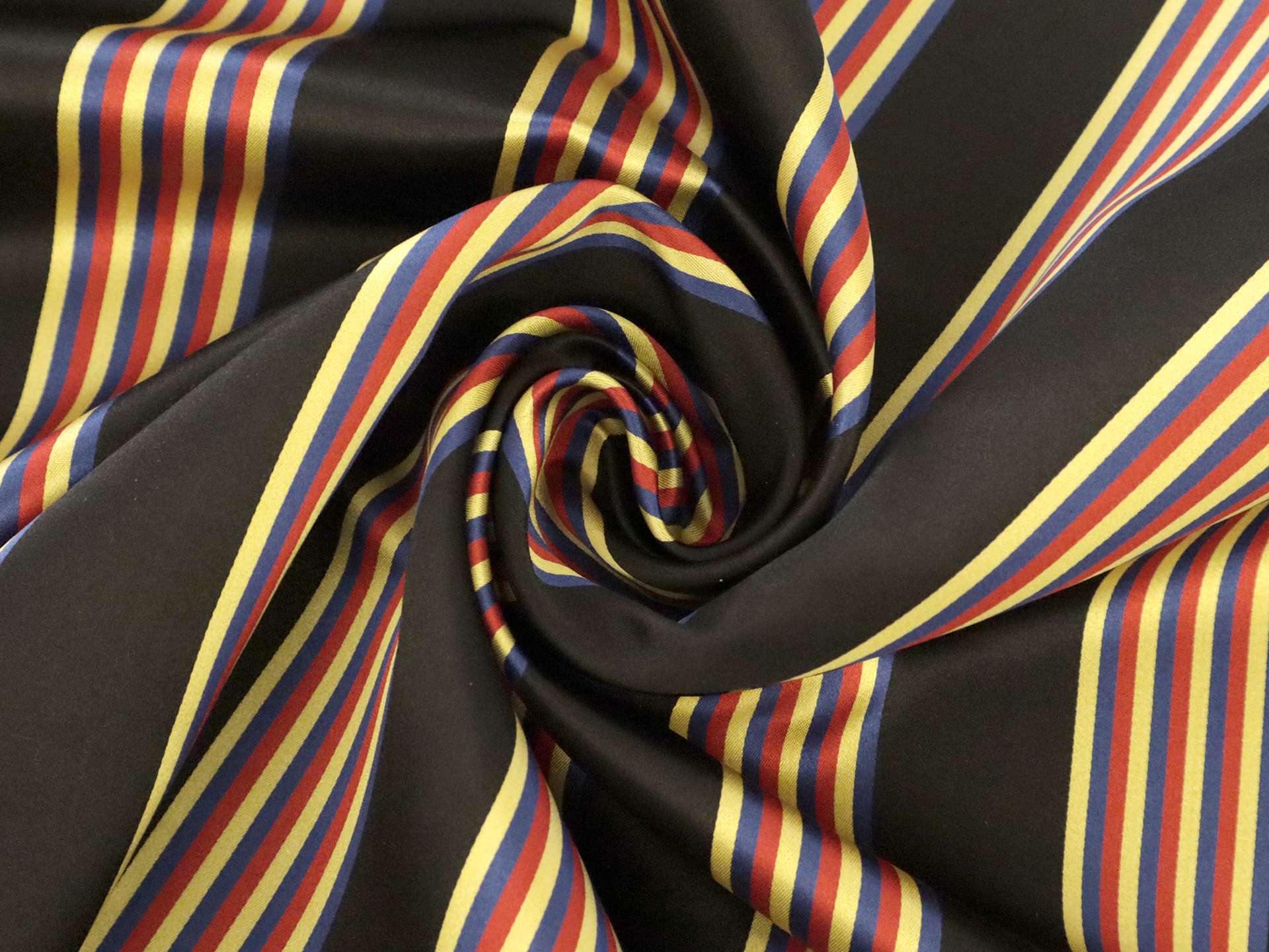 Double Face Silk Satin in Black, Red, Blue, and Yellow