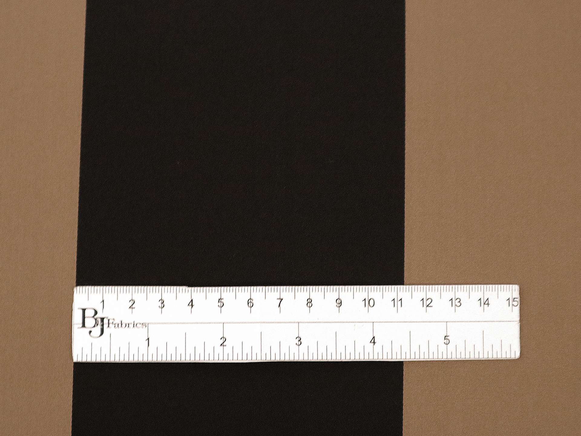 Double Face Silk Satin Stripe in Black and Sand